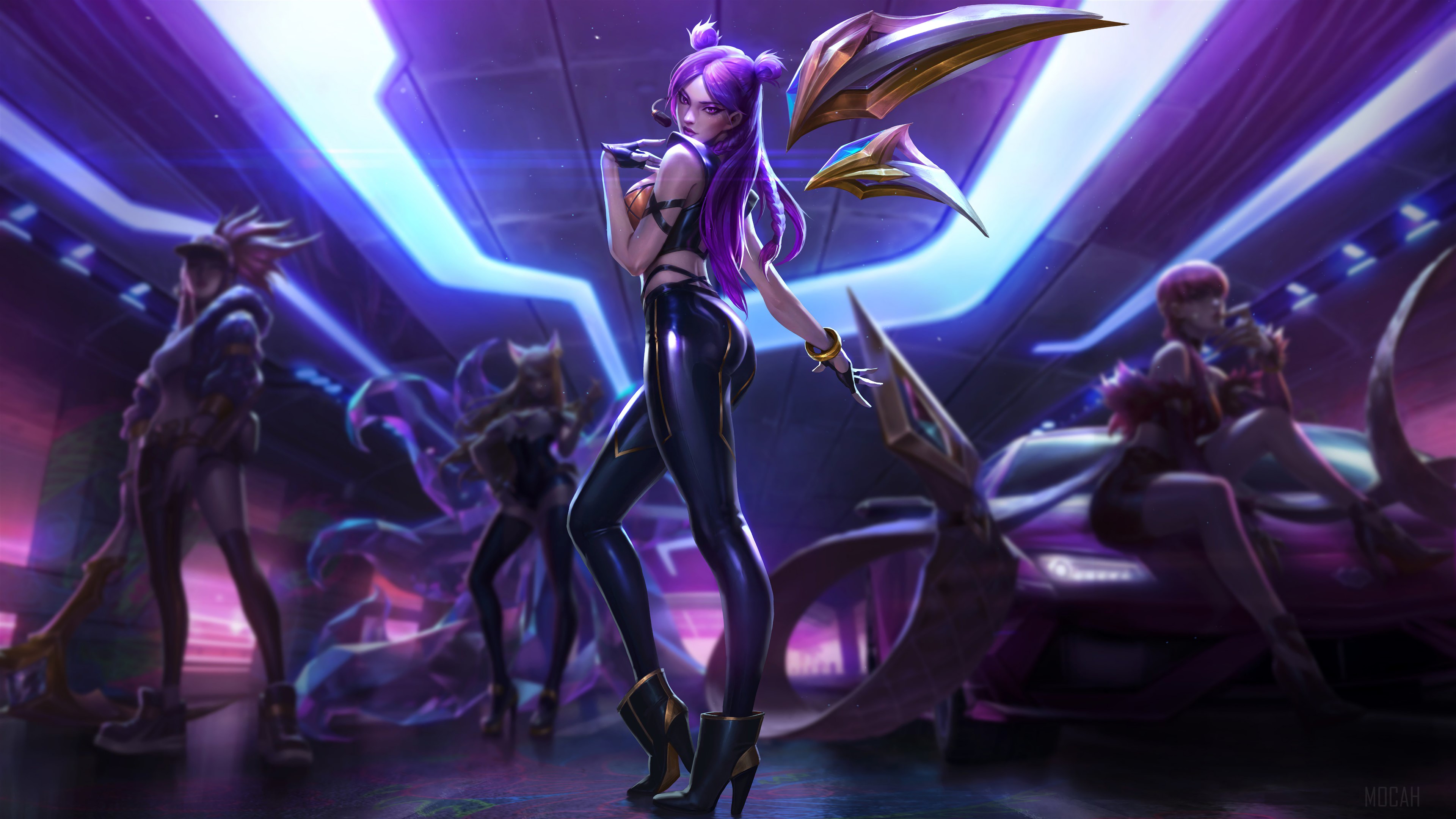 K/DA Kai'Sa from League of Legends 4K HD Wallpaper