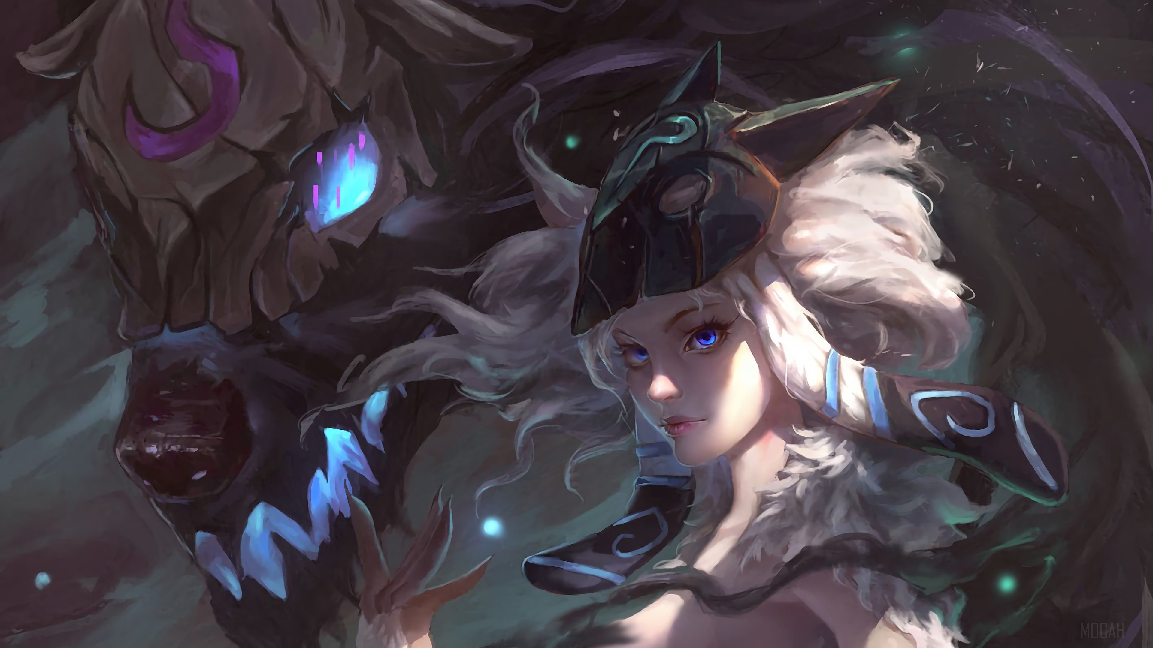 Kindred from League of Legends 4K HD Wallpaper