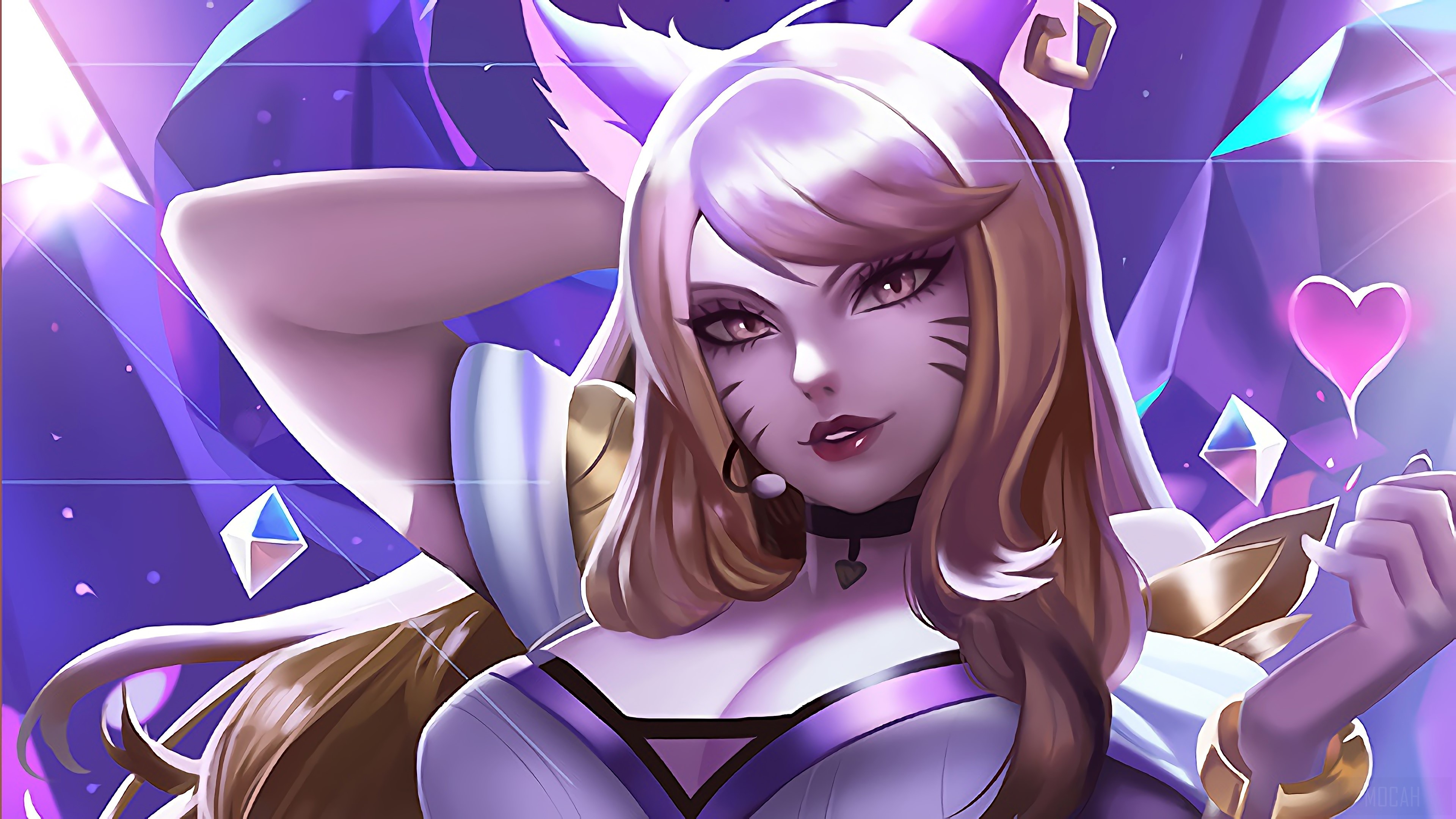 K/DA Ahri from League of Legends 4K HD Wallpaper