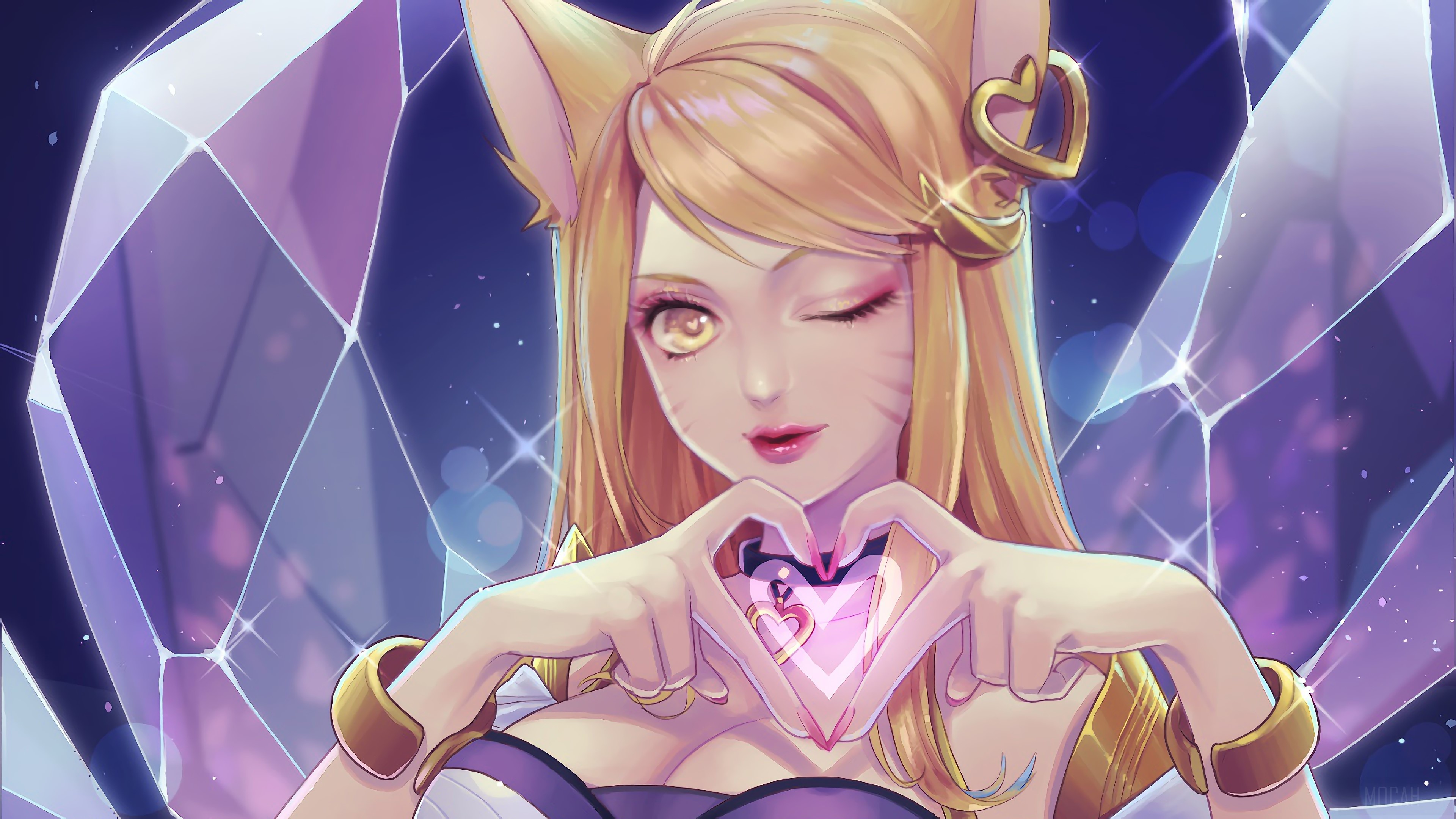 K/DA Ahri from League of Legends 4K HD Wallpaper