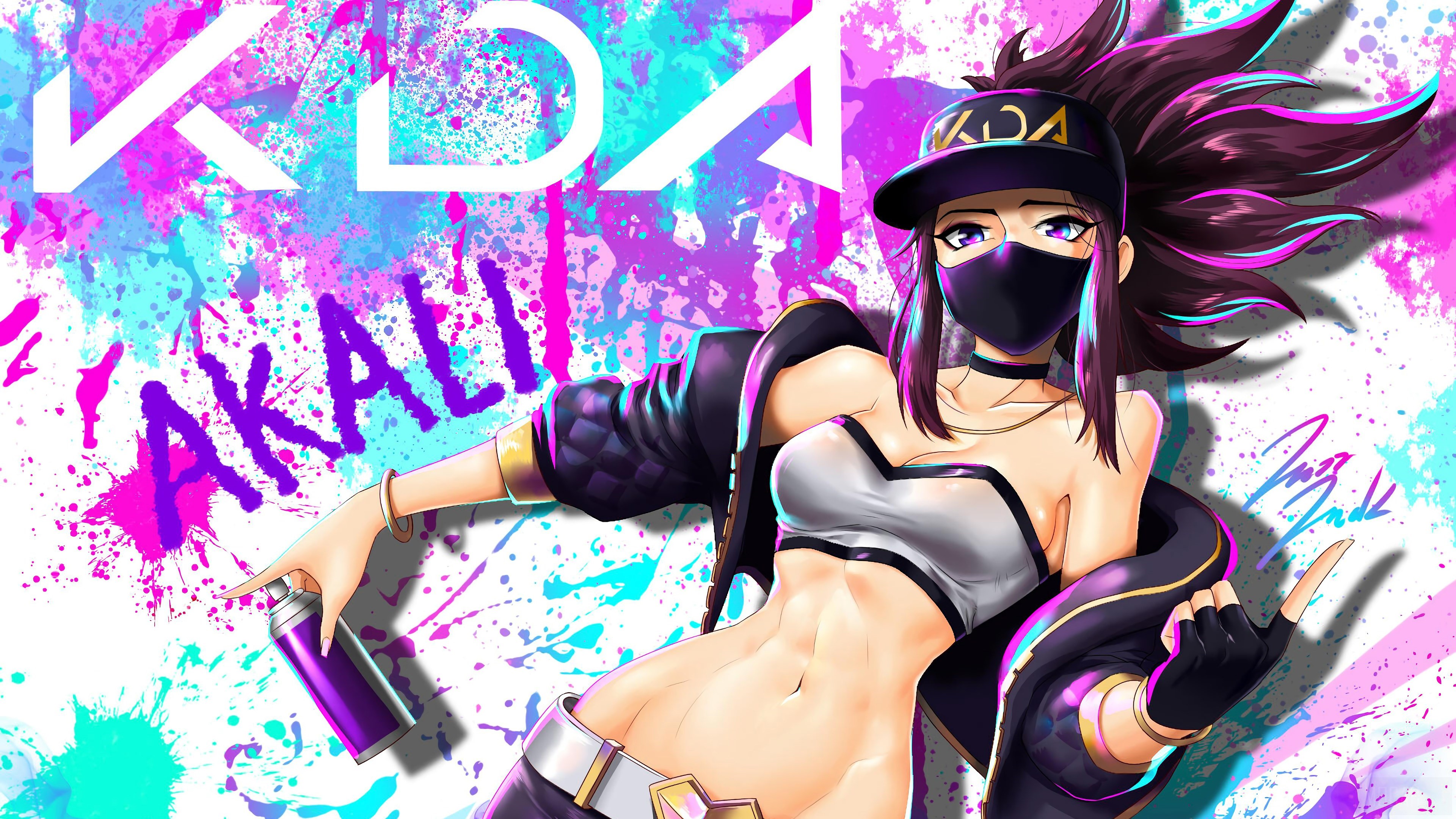 Akali from K/DA League of Legends 4K HD Wallpaper