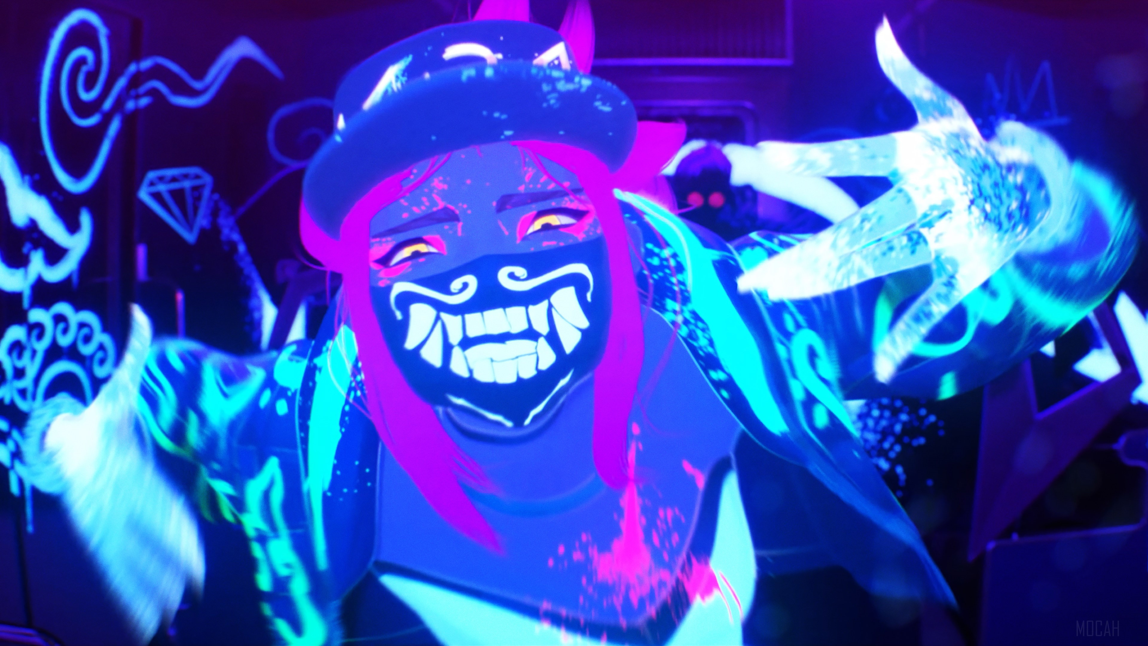 K/DA Akali from League of Legends 4K HD Wallpaper