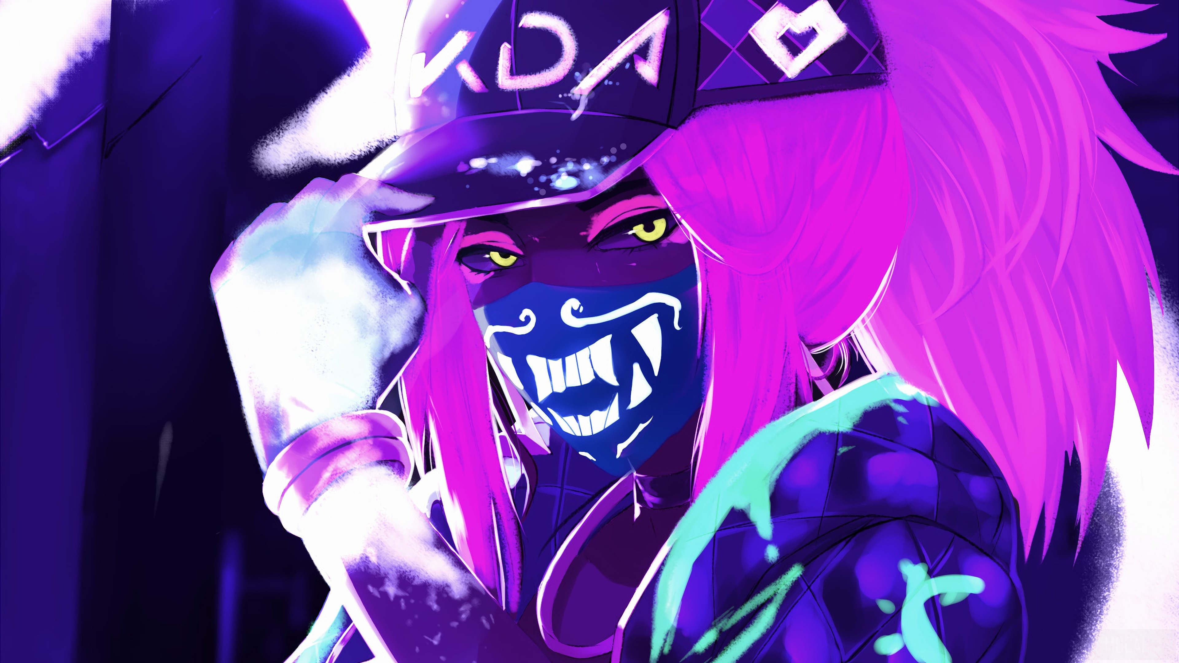 K/DA Akali from League of Legends 4K HD Wallpaper
