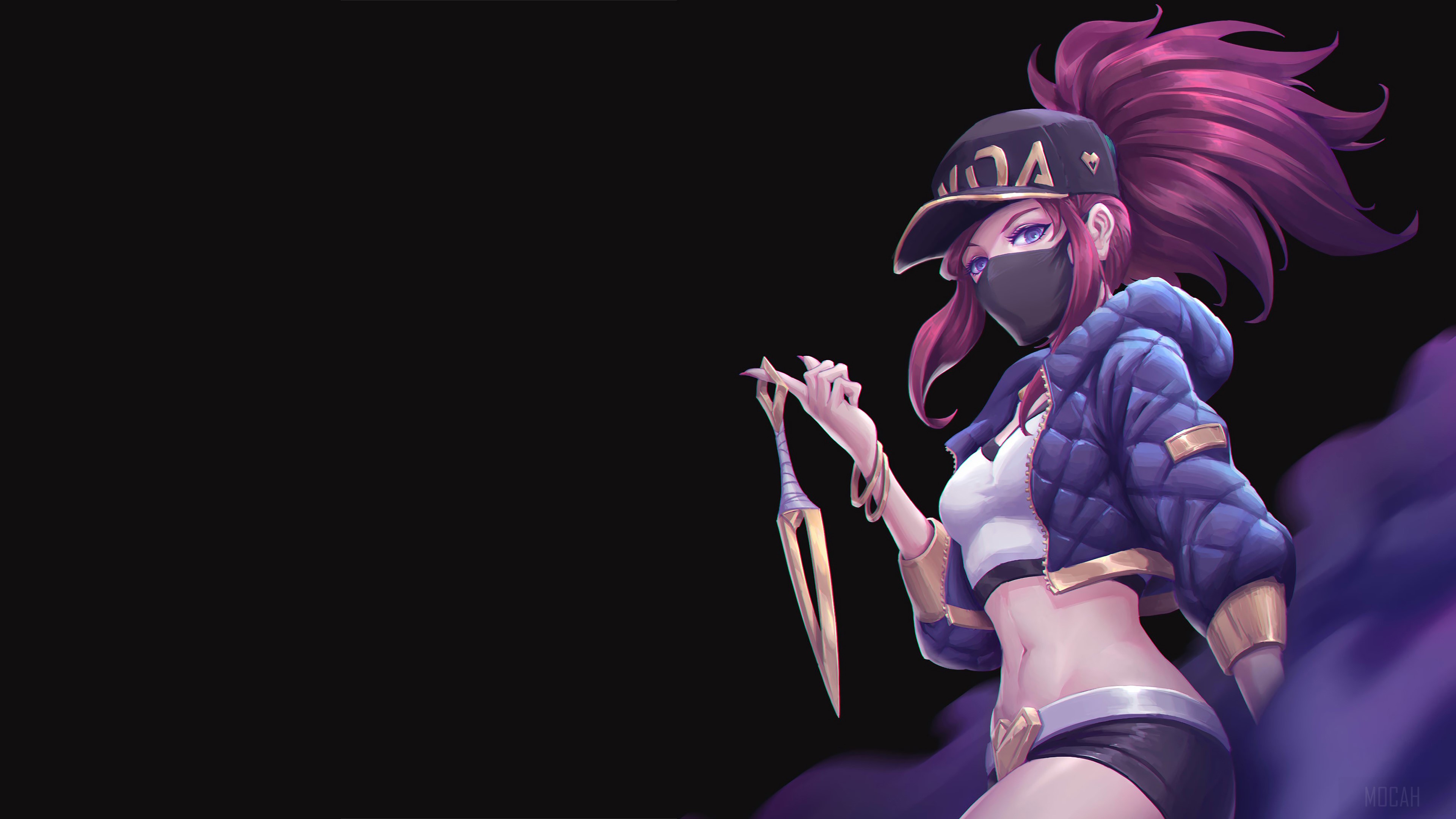 K/DA Akali from League of Legends 4K HD Wallpaper
