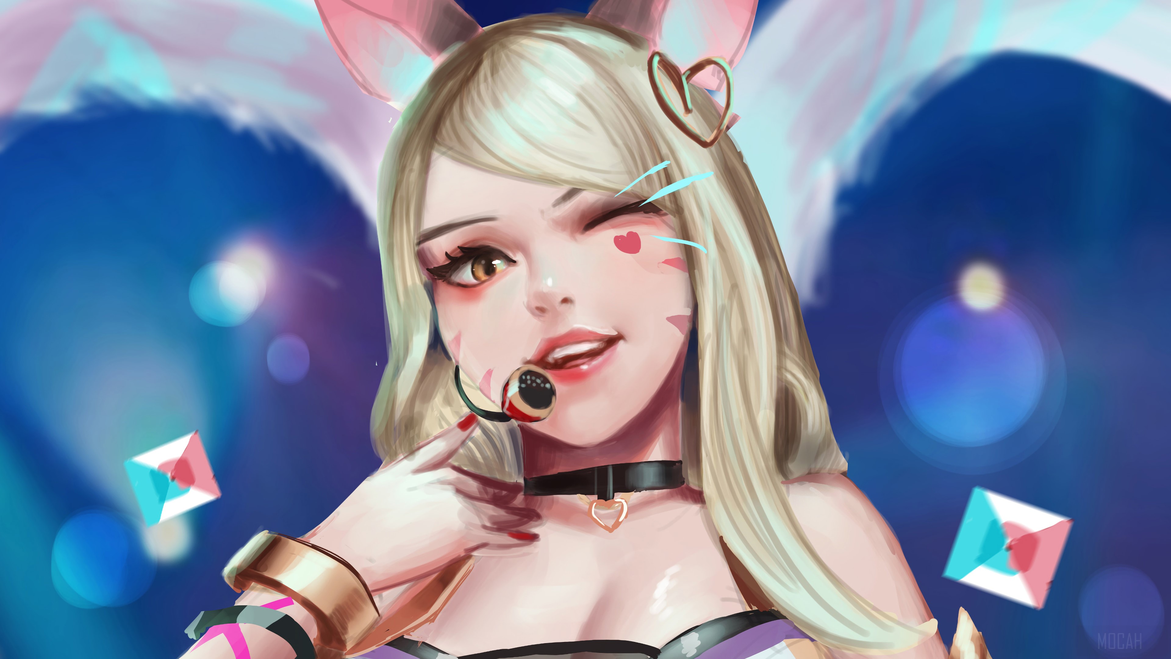 K/DA Ahri from League of Legends 4K HD Wallpaper
