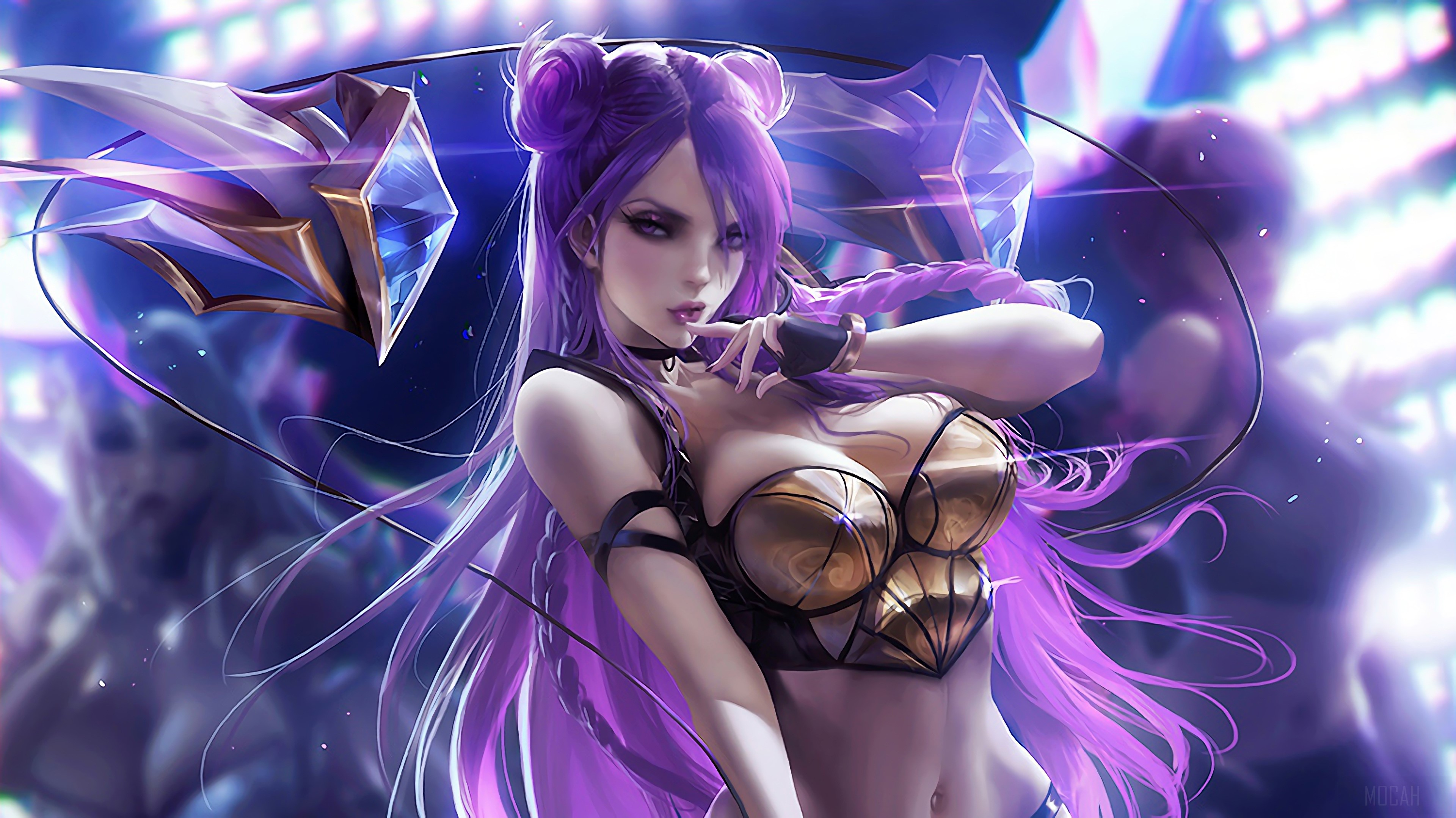 K/DA Kai'Sa from League of Legends 4K HD Wallpaper