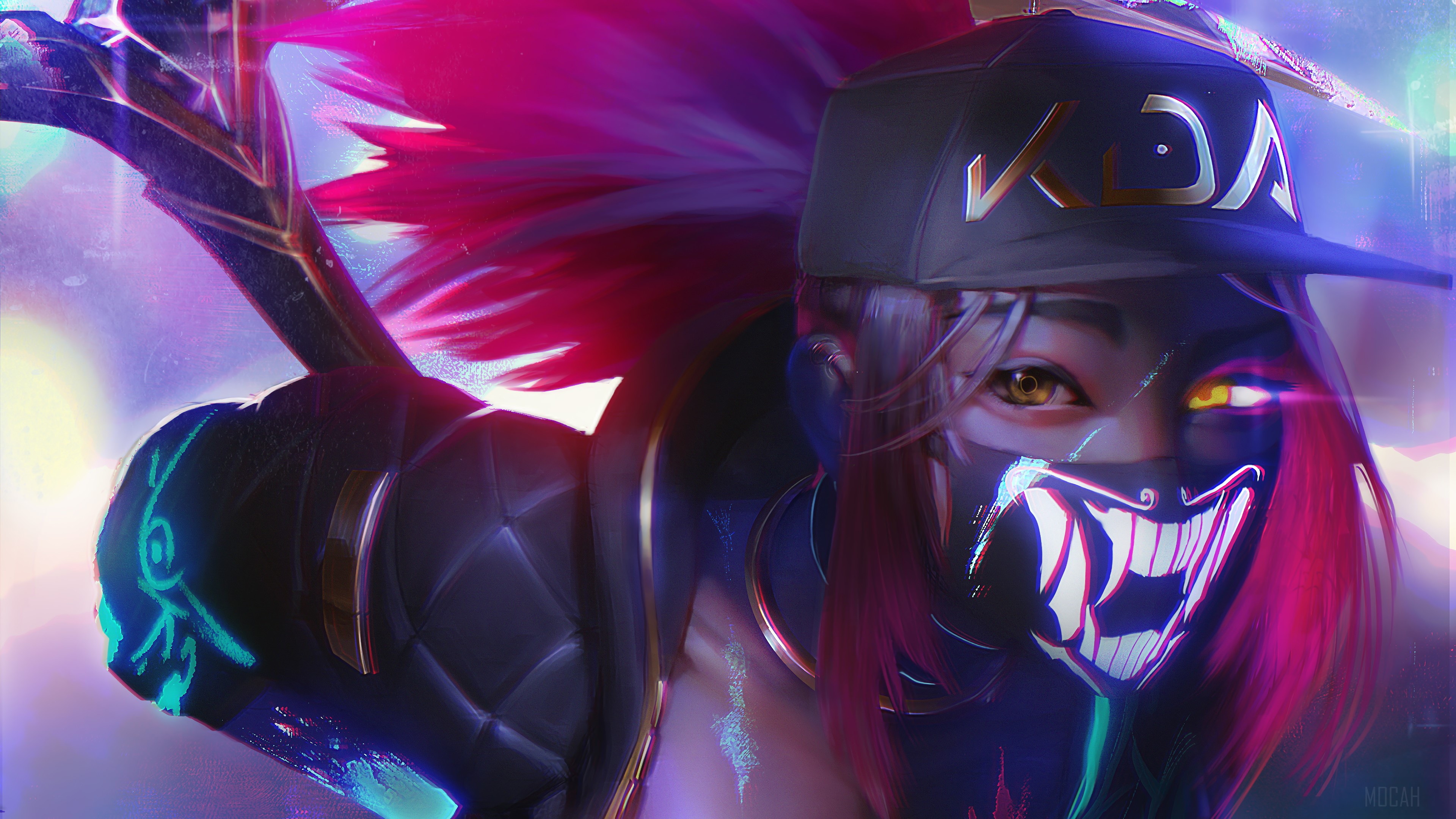 Akali from K/DA in League of Legends 4K HD Wallpaper
