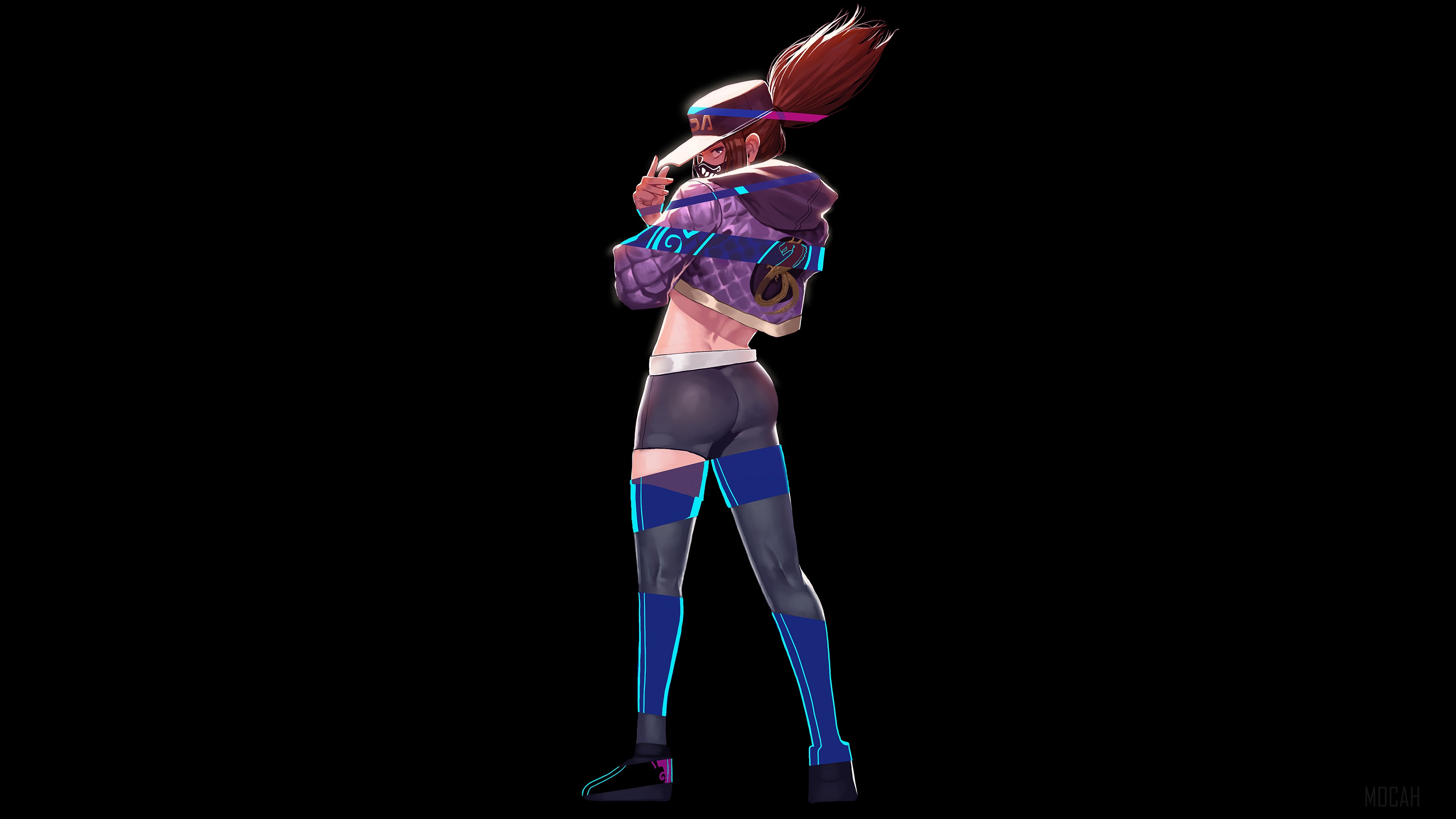 K/DA Akali from League of Legends 4K HD Wallpaper