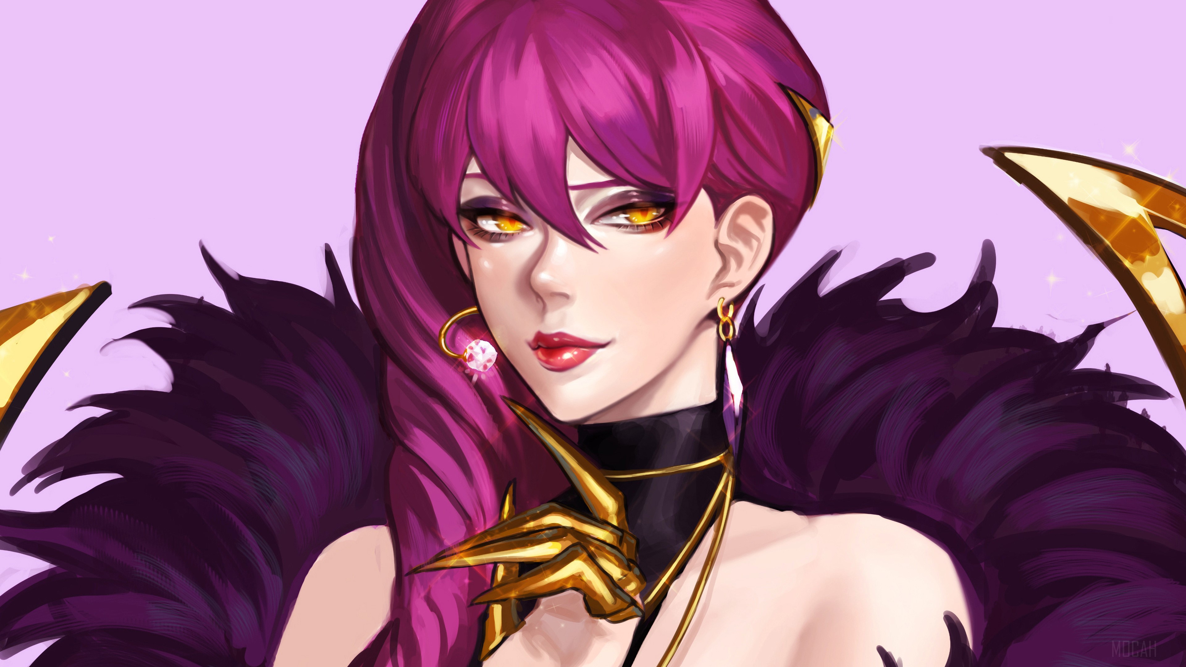 K/DA Evelynn from League of Legends 4K HD Wallpaper