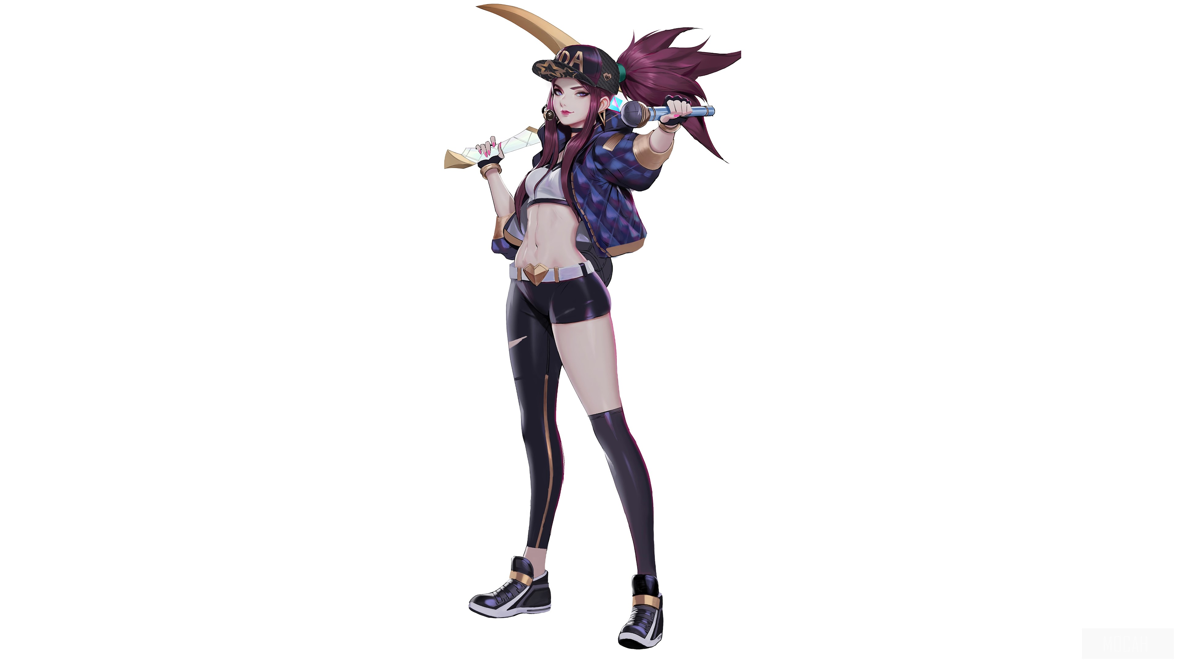 K/DA Akali from League of Legends 4K HD Wallpaper