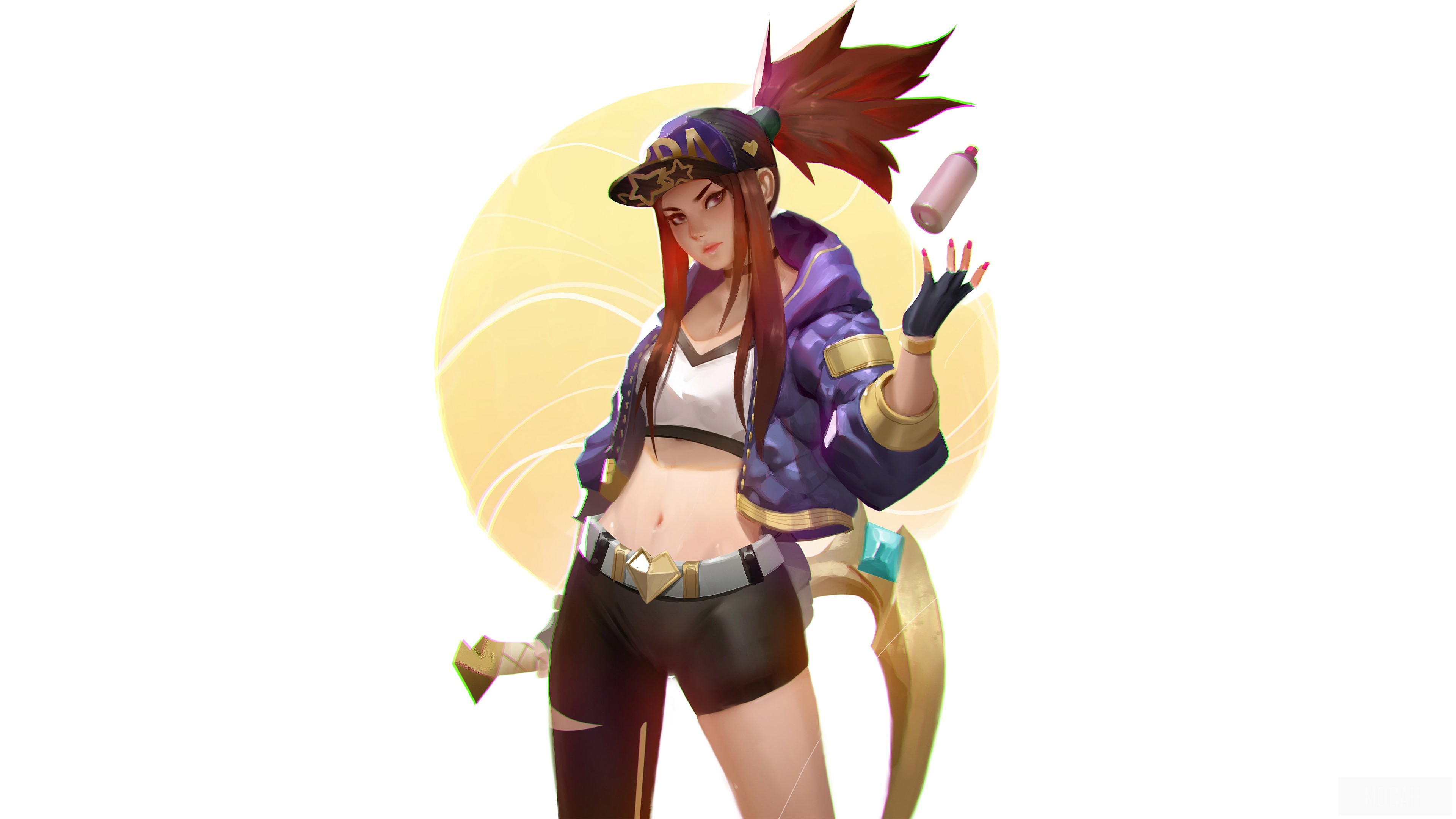 K/DA Akali from League of Legends 4K HD Wallpaper
