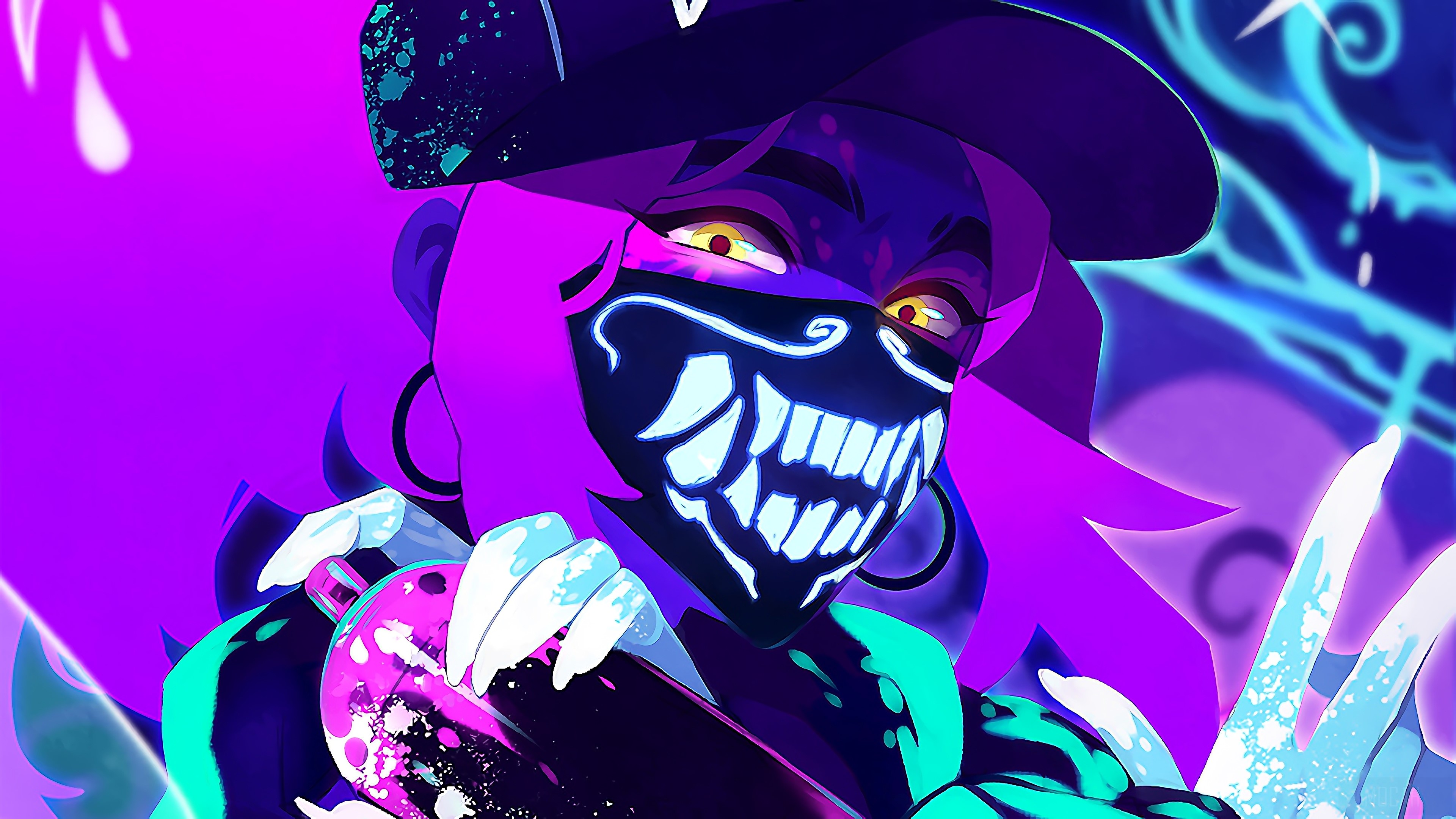K/DA Akali from League of Legends 4K HD Wallpaper