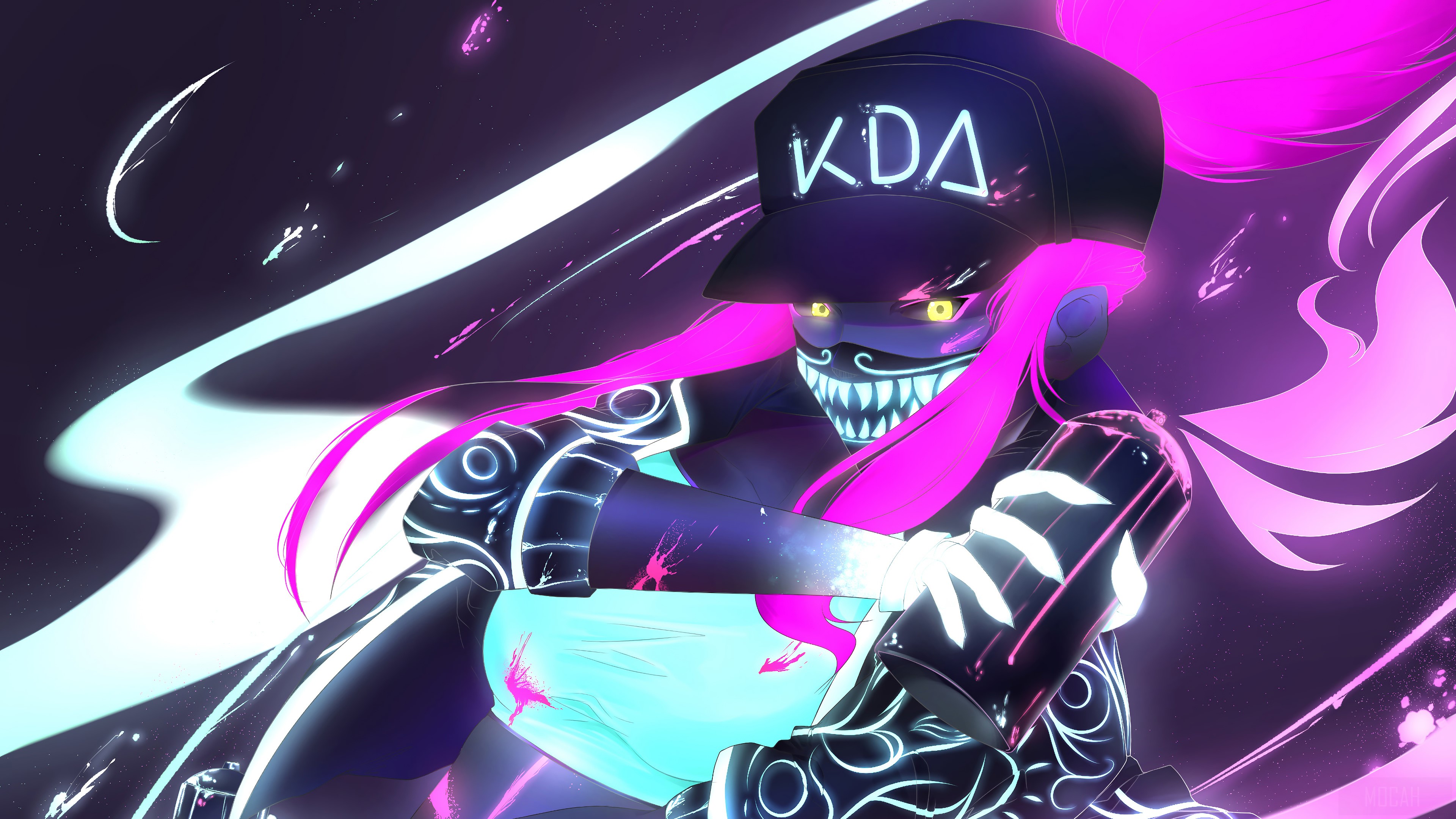 K/DA Akali from League of Legends 4K HD Wallpaper