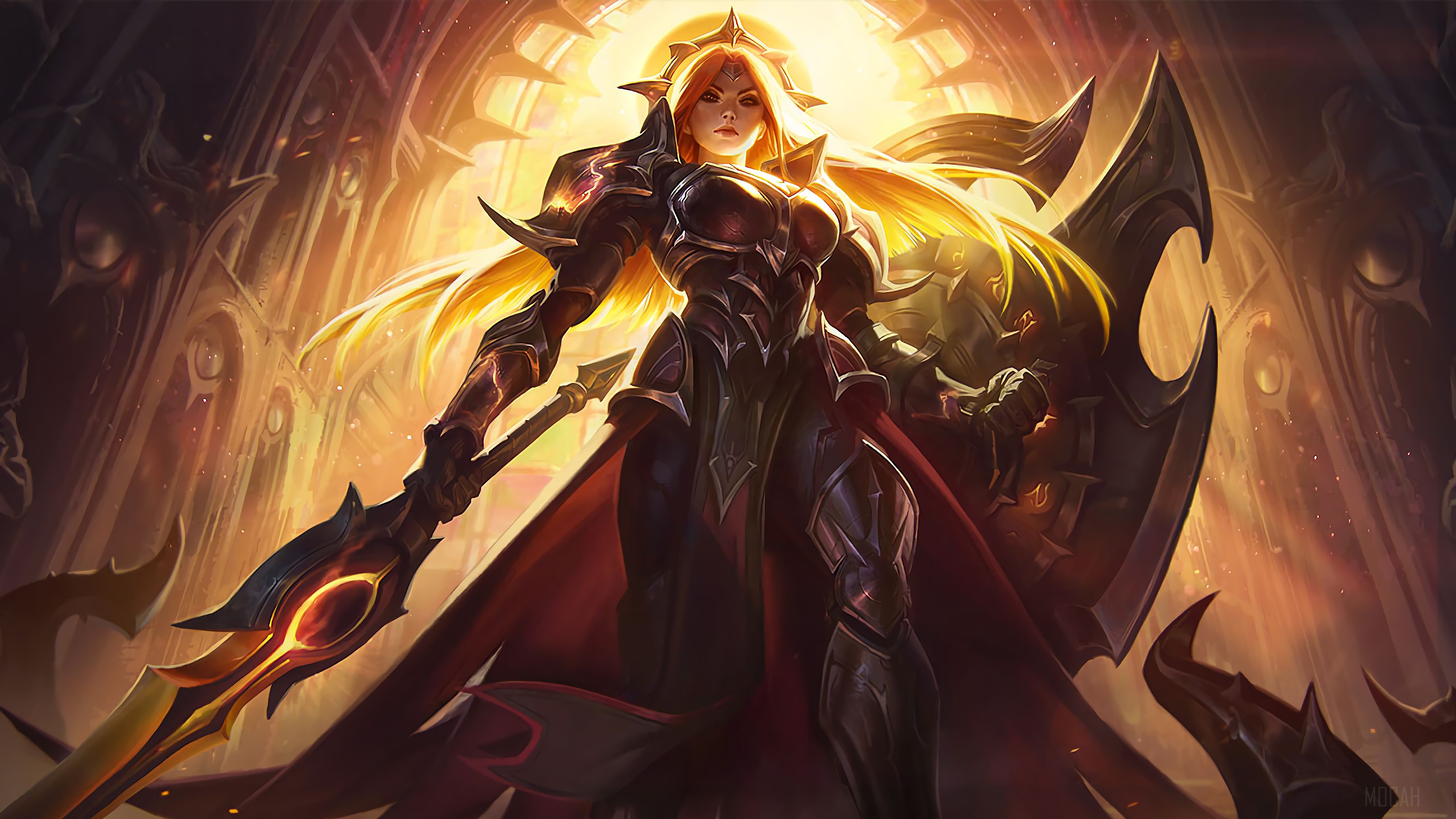 Solar Eclipse Leona from League of Legends 4K HD Wallpaper