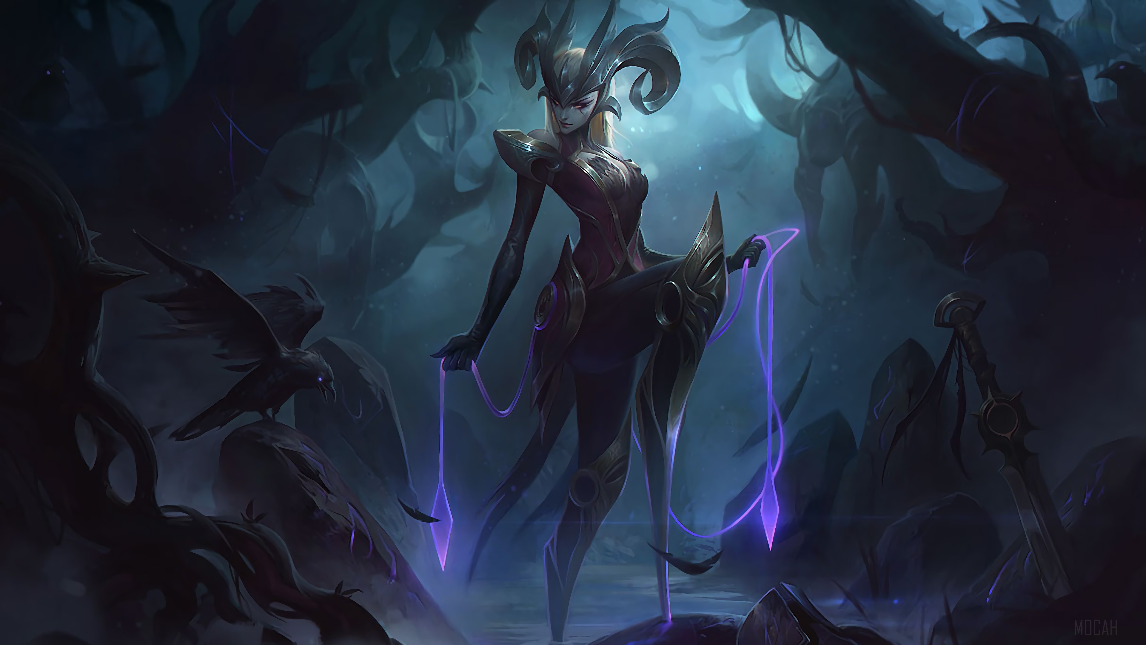Coven Camille from League of Legends 4K HD Wallpaper