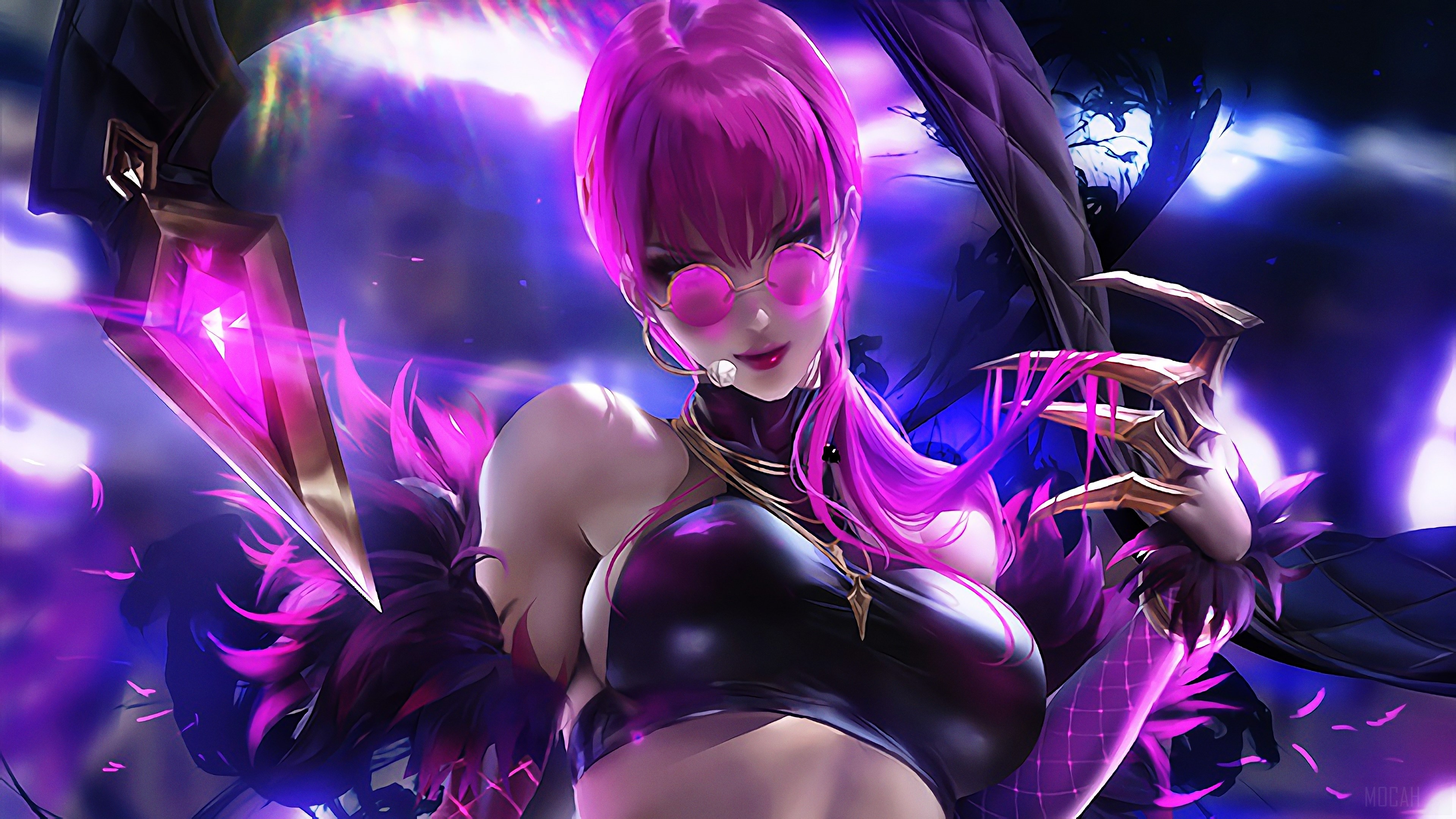 K/DA Evelynn from League of Legends 4K HD Wallpaper