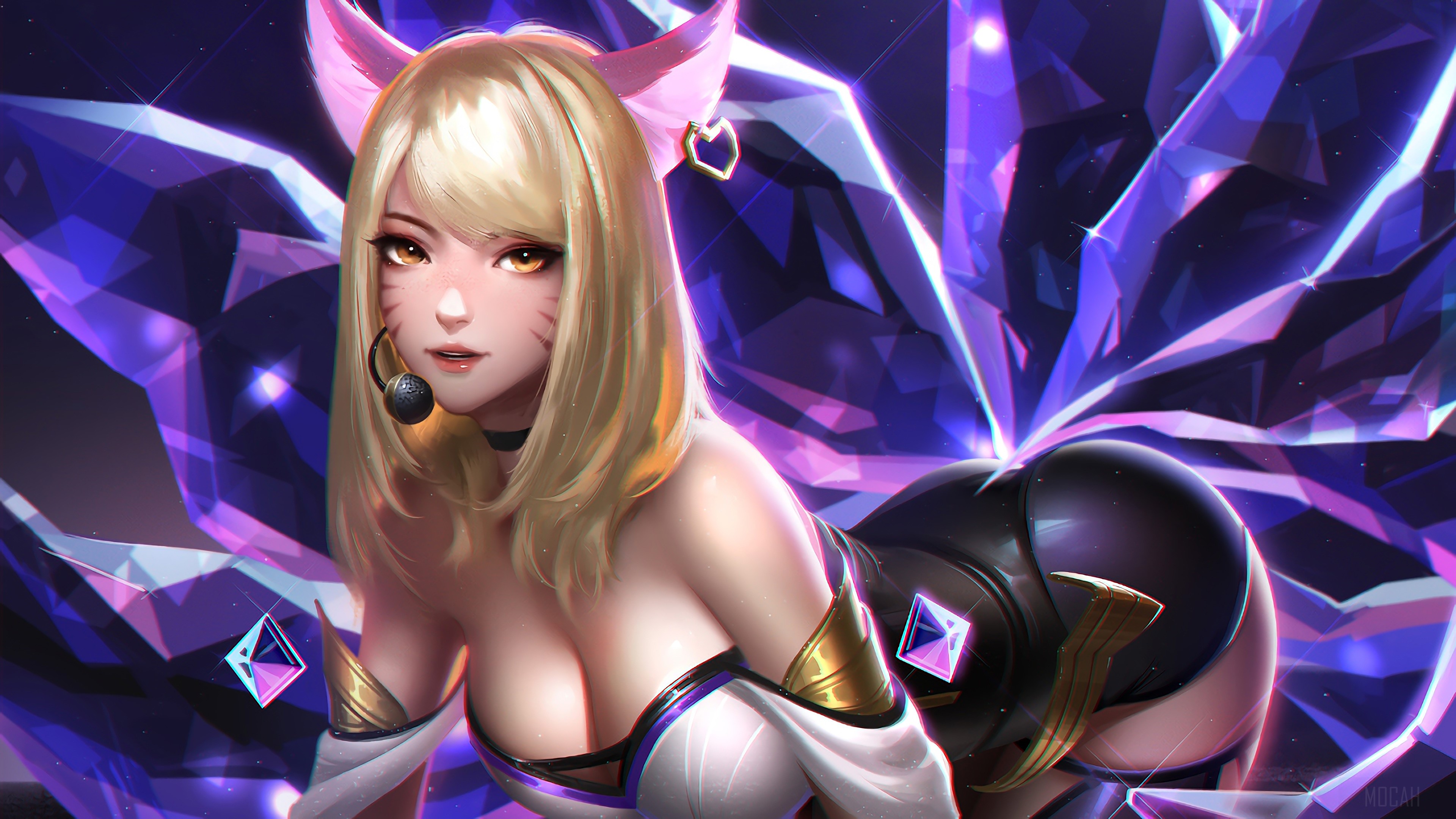 Ahri from League of Legends K/DA POP/STAR 4K HD Wallpaper