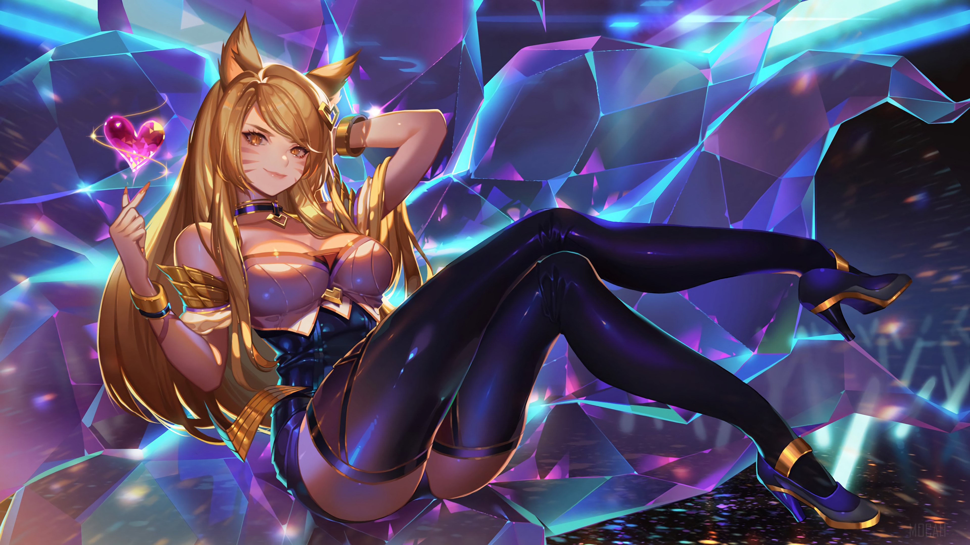 K/DA Ahri from League of Legends 4K HD Wallpaper