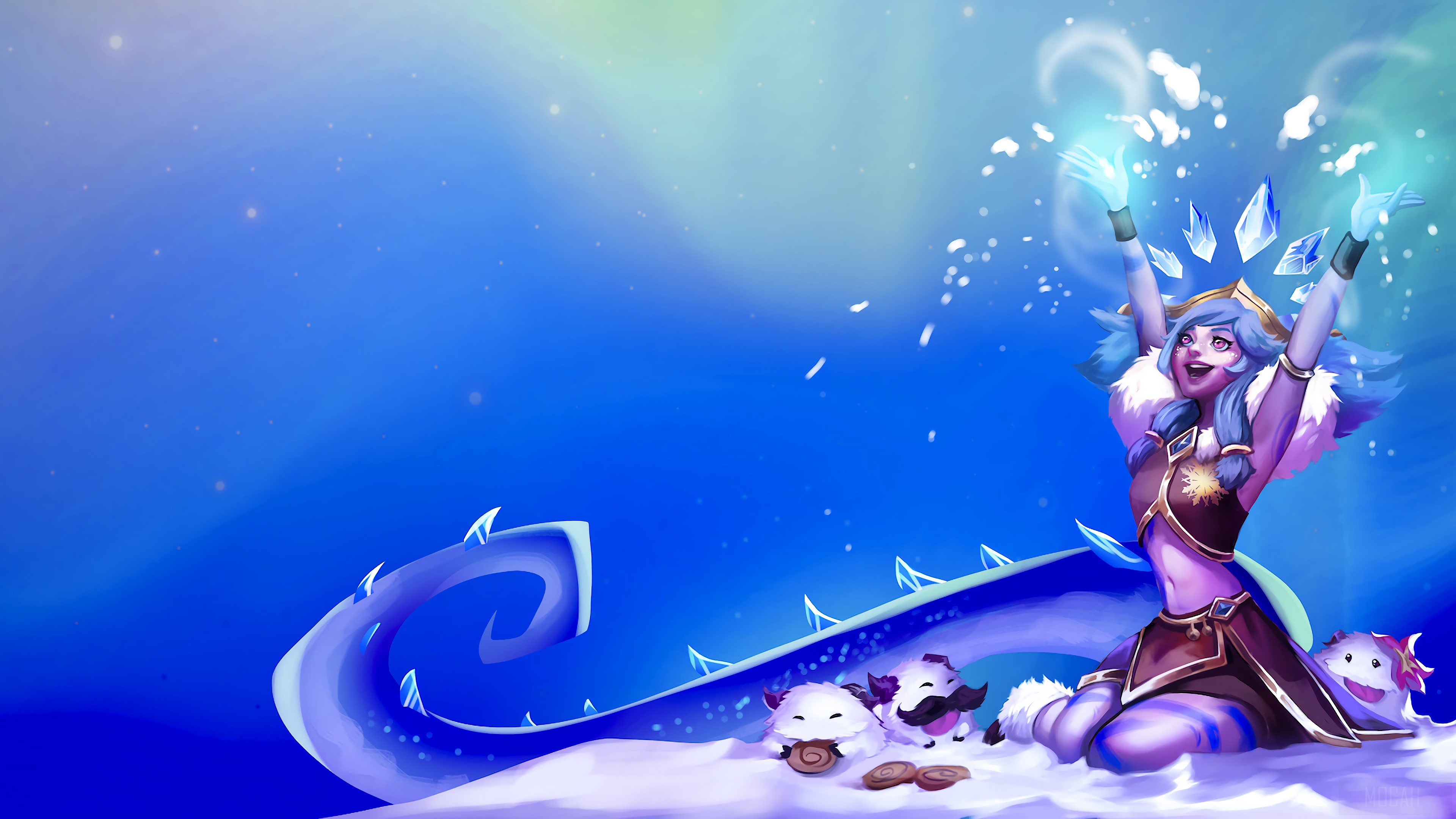 Winter Wonder Neeko from League of Legends 4K HD Wallpaper