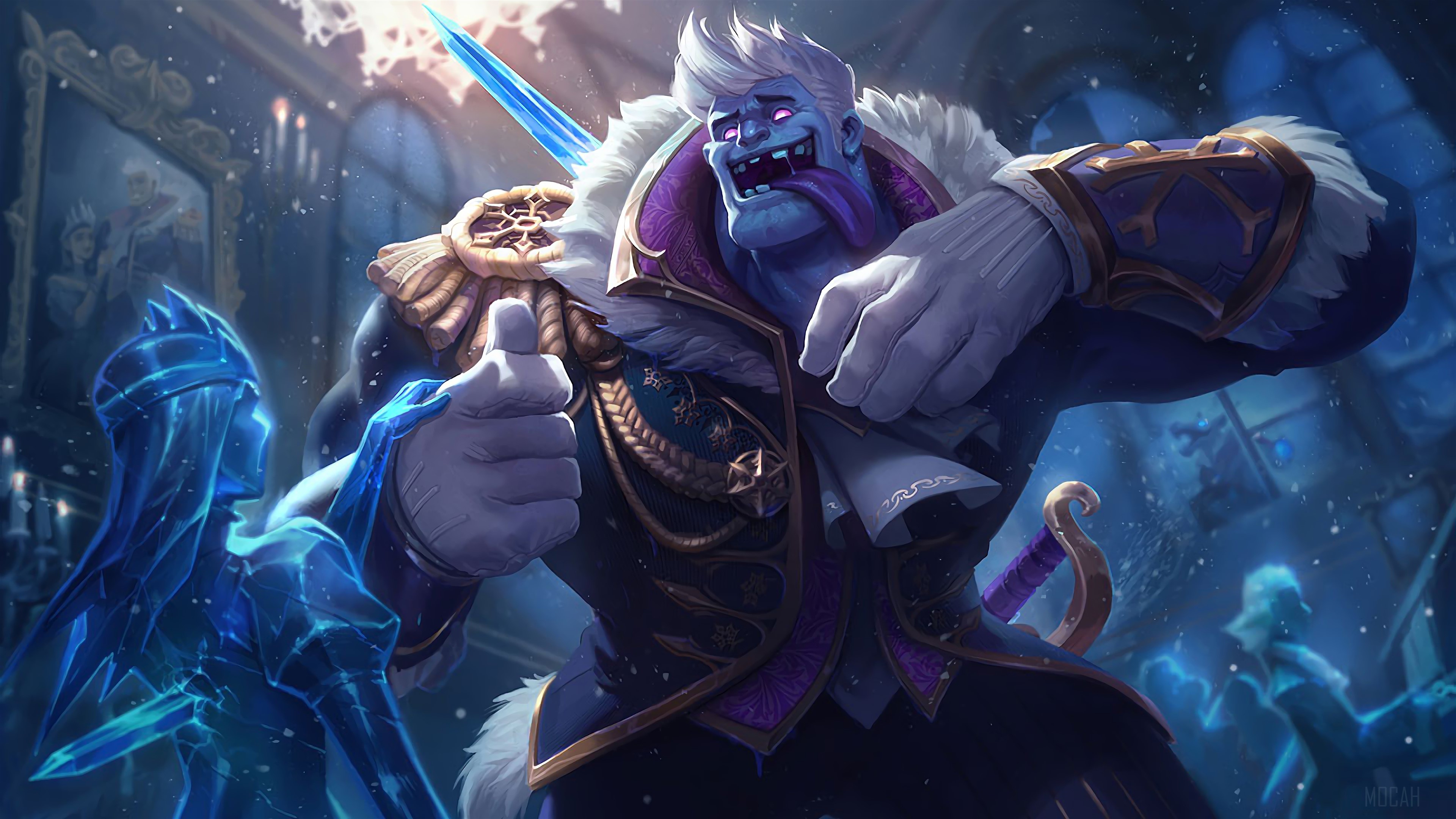 Frozen Prince Mundo from League of Legends 4K HD Wallpaper