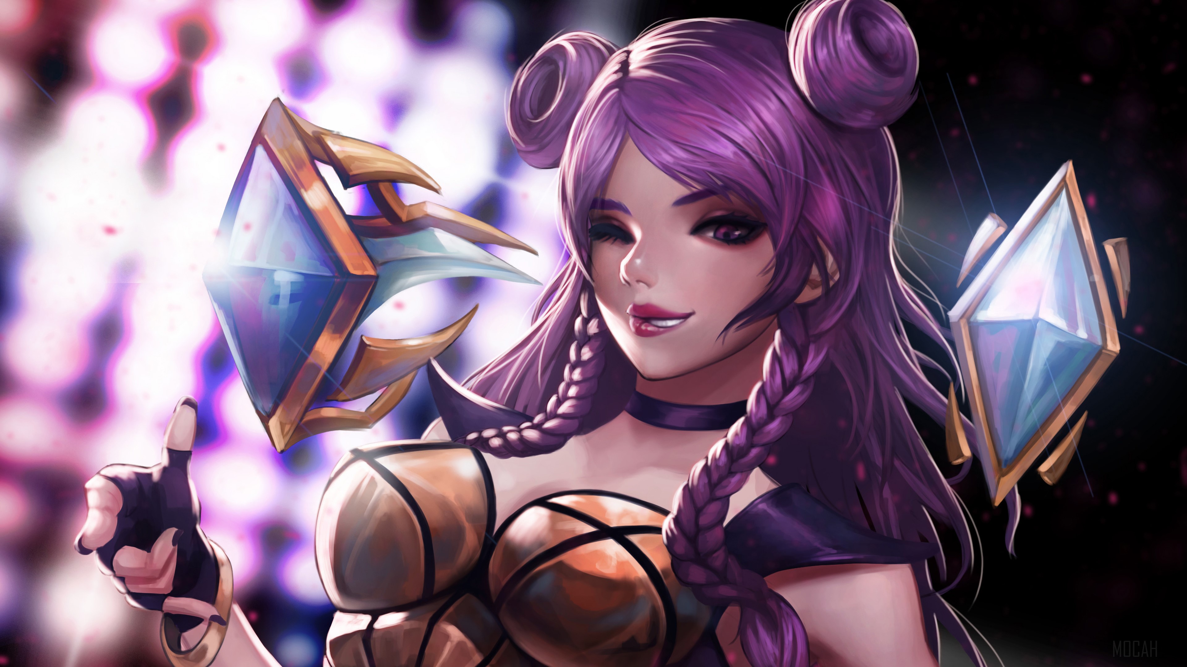 K/DA Kai'Sa from League of Legends 4K HD Wallpaper