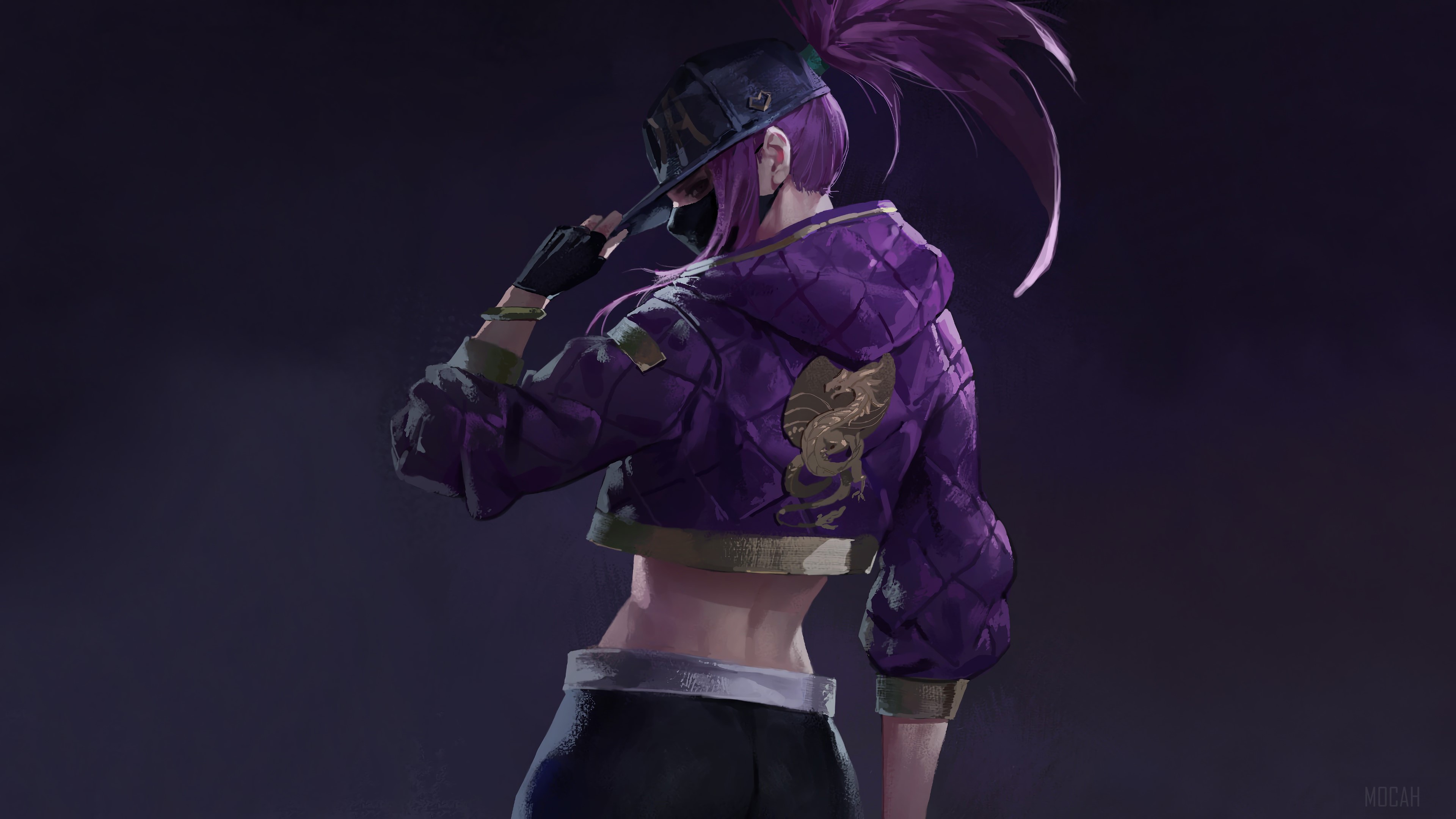 K/DA Akali from League of Legends 4K HD Wallpaper