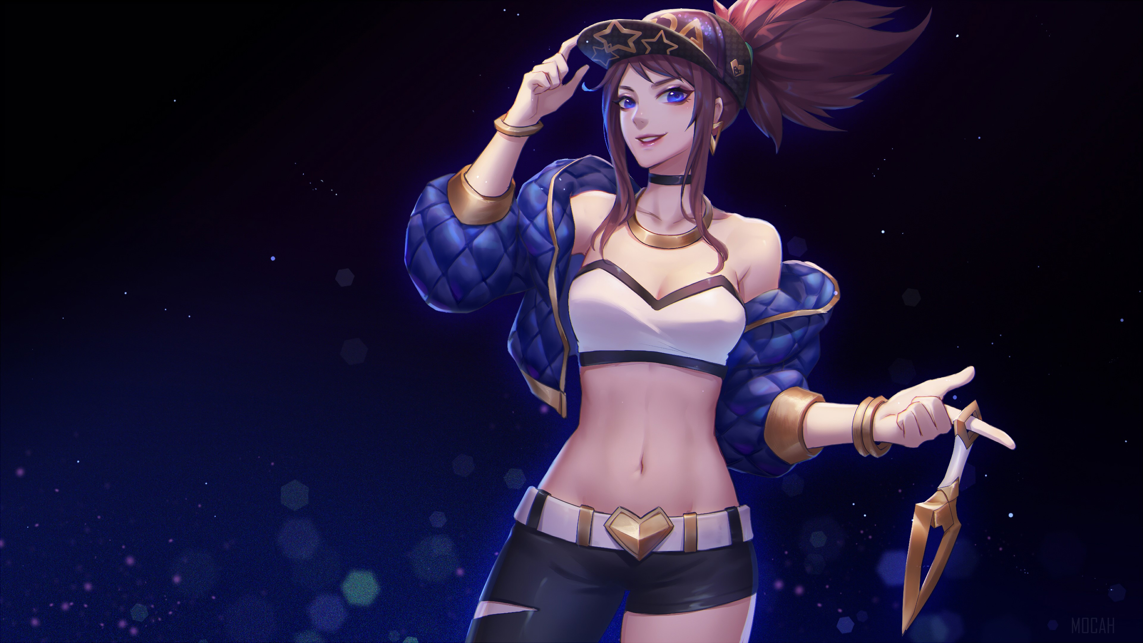 K/DA Akali from League of Legends 4K HD Wallpaper