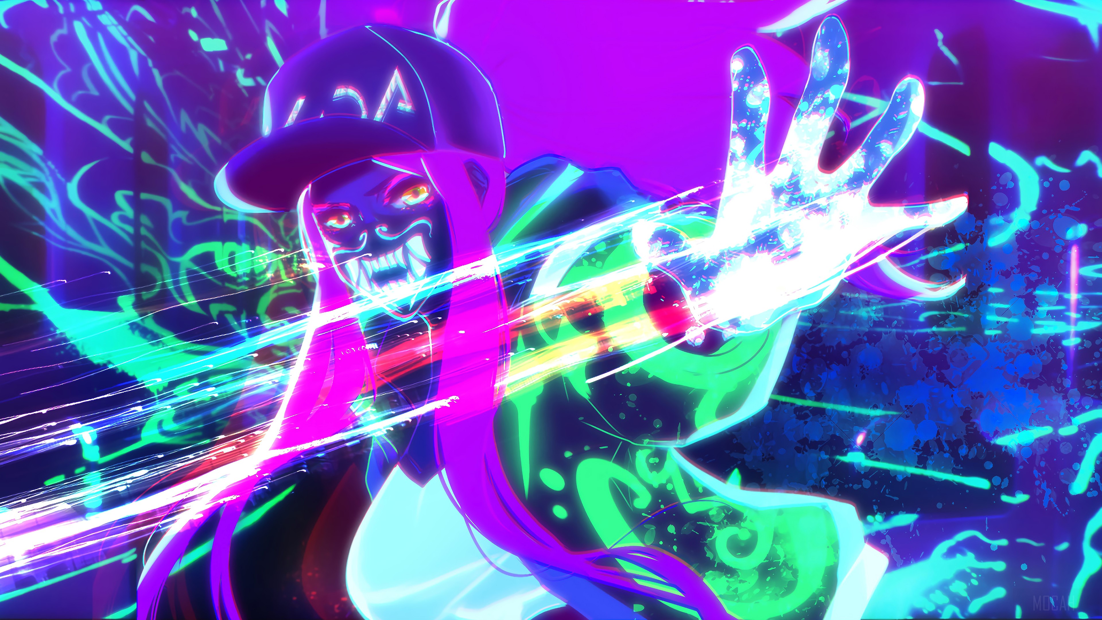 K/DA Akali from League of Legends 4K HD Wallpaper