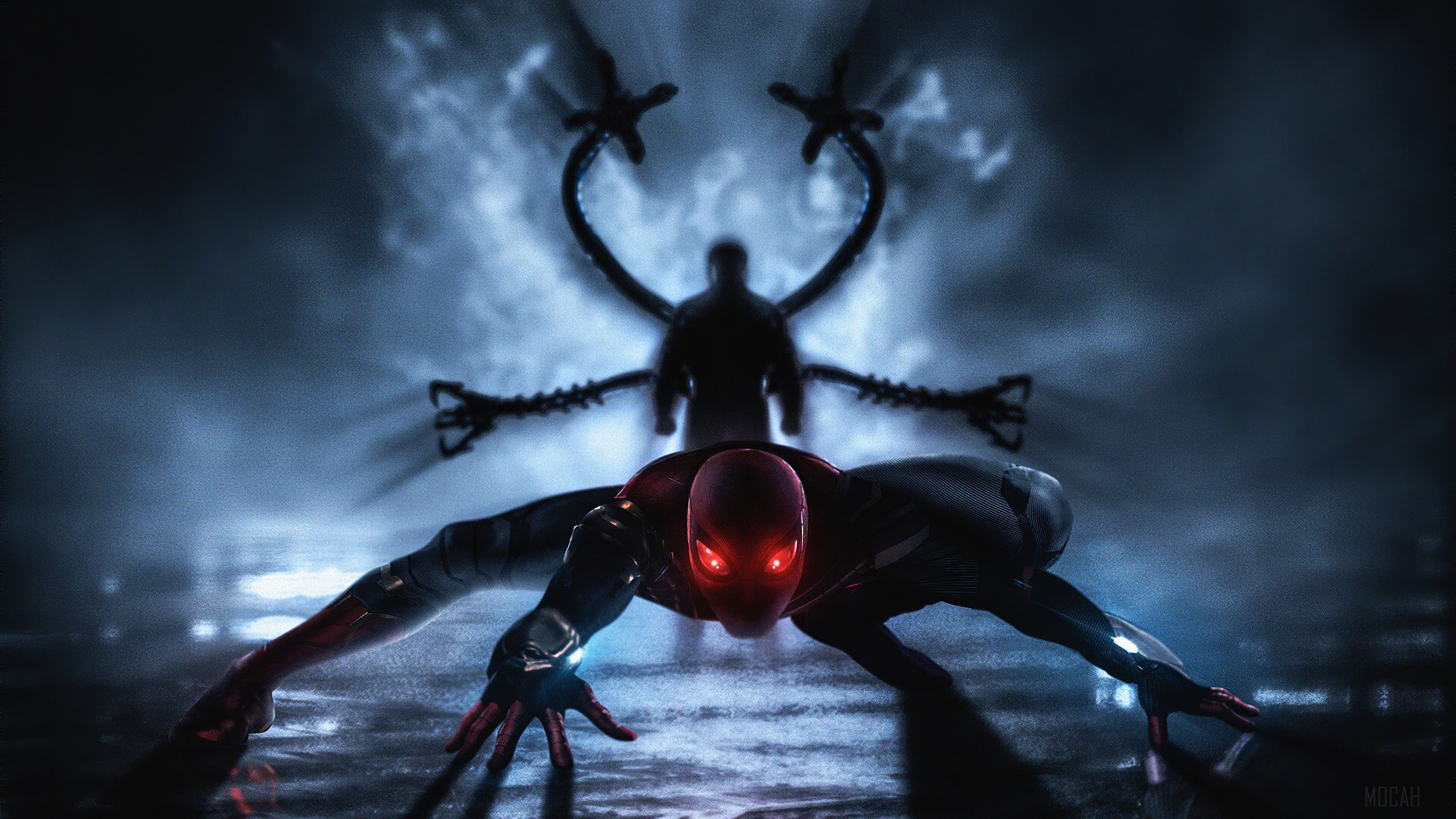 Spider-Man vs. Doctor Octopus What If Art 4K HD Wallpaper