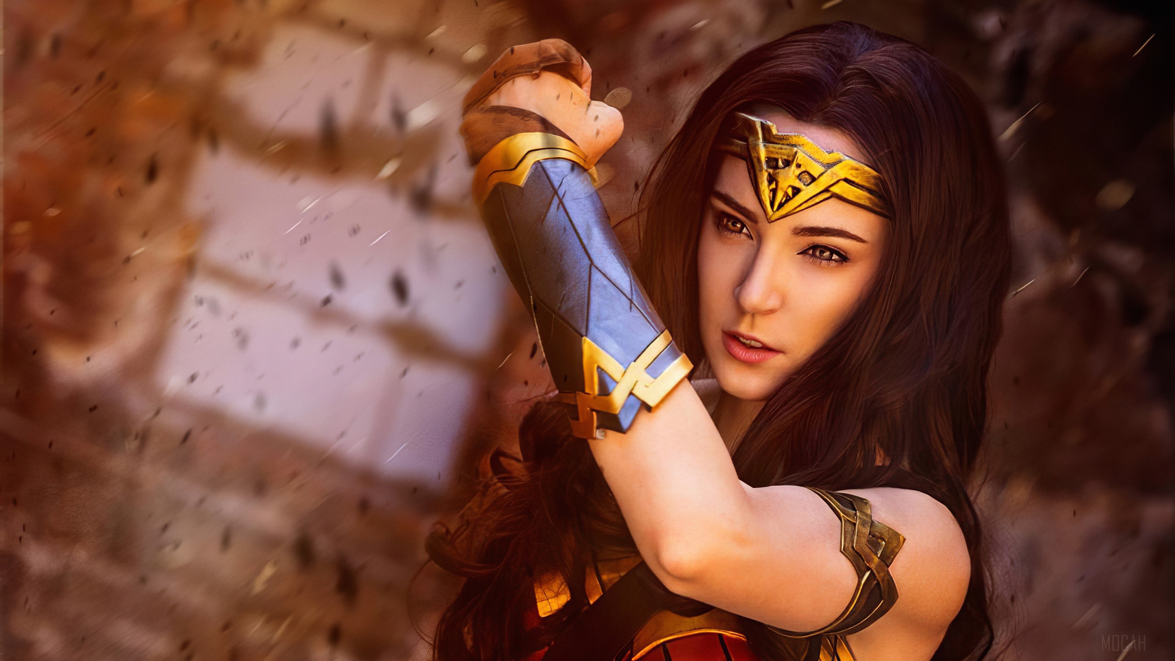 Wonder Woman Cosplay 4K HD Wallpaper