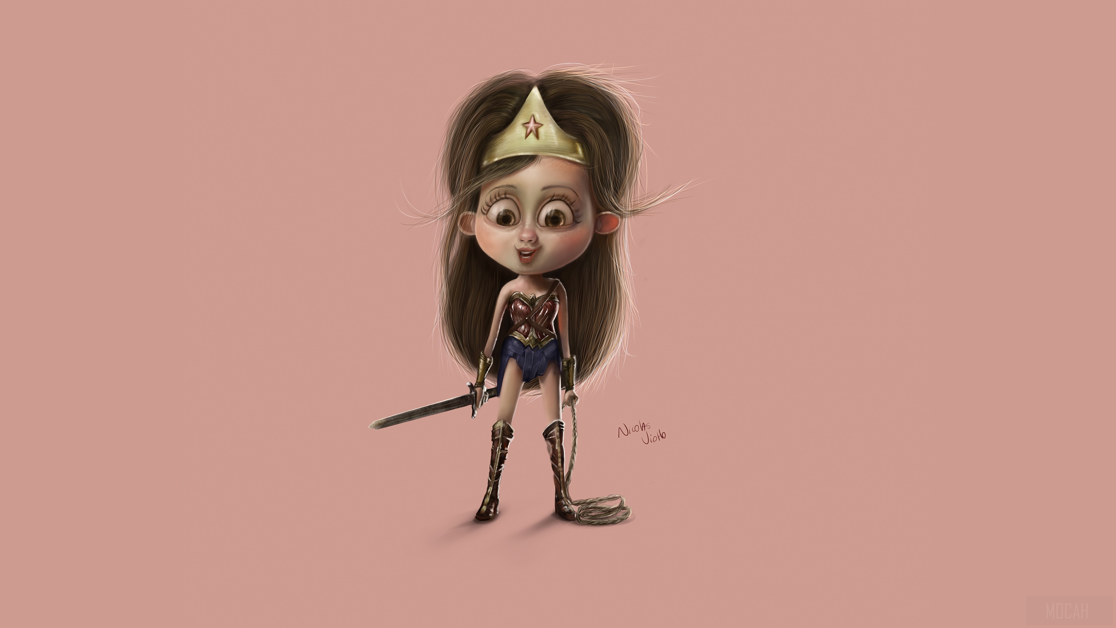 Lil Wonder Woman HD Wallpaper