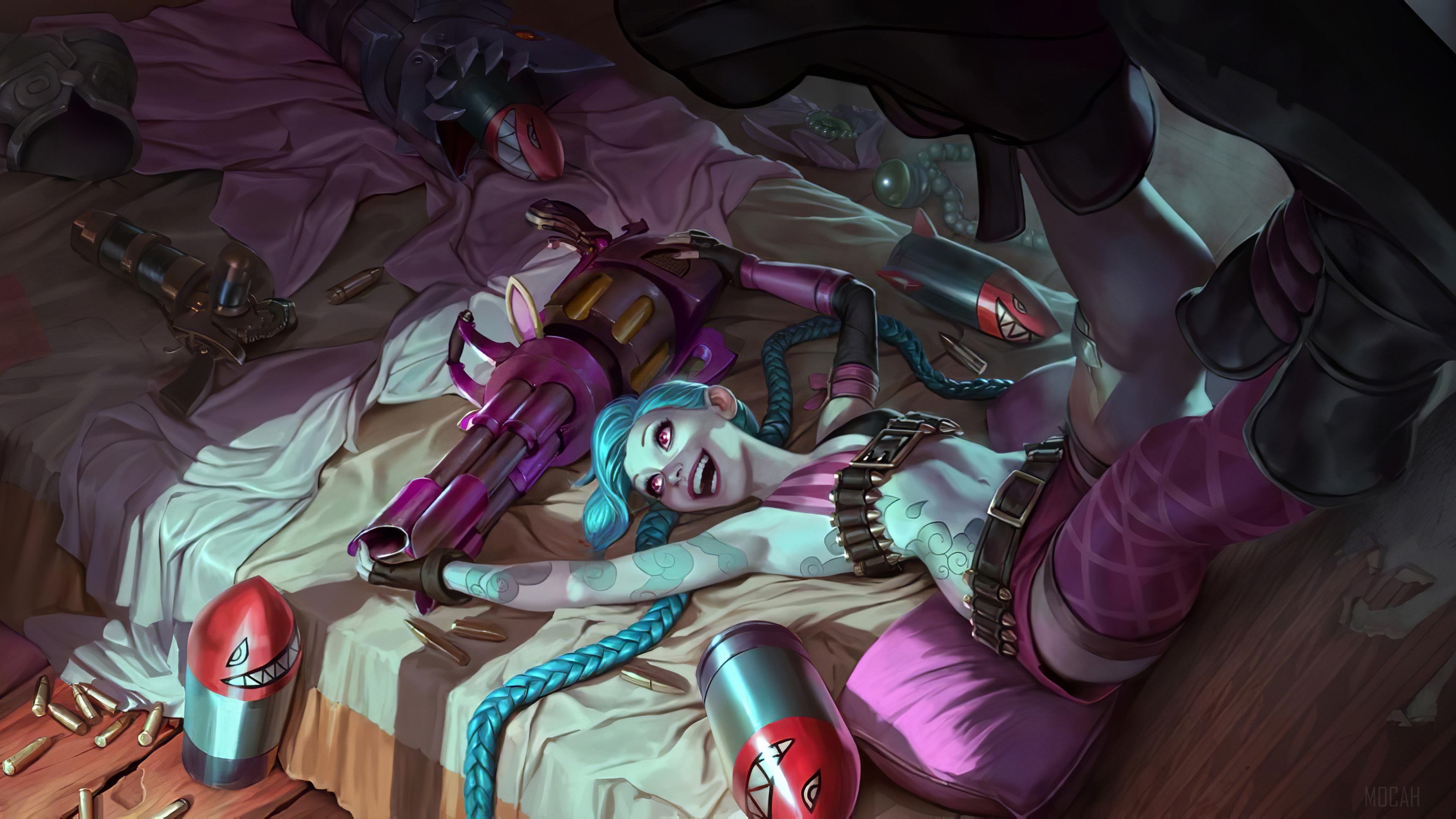 Jinx from League of Legends 4K HD Wallpaper