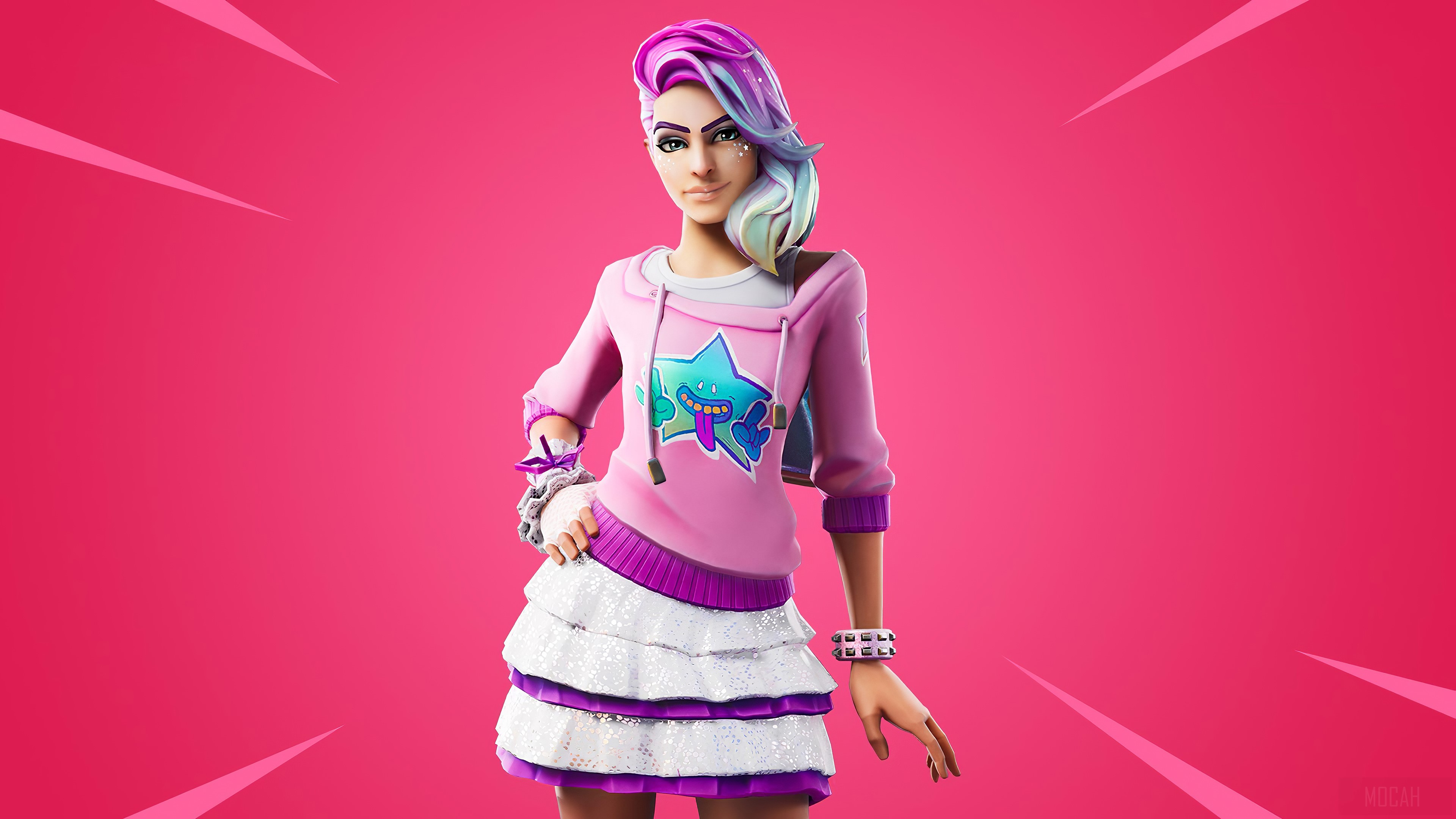 Starlie Outfit from Fortnite 4K HD Wallpaper