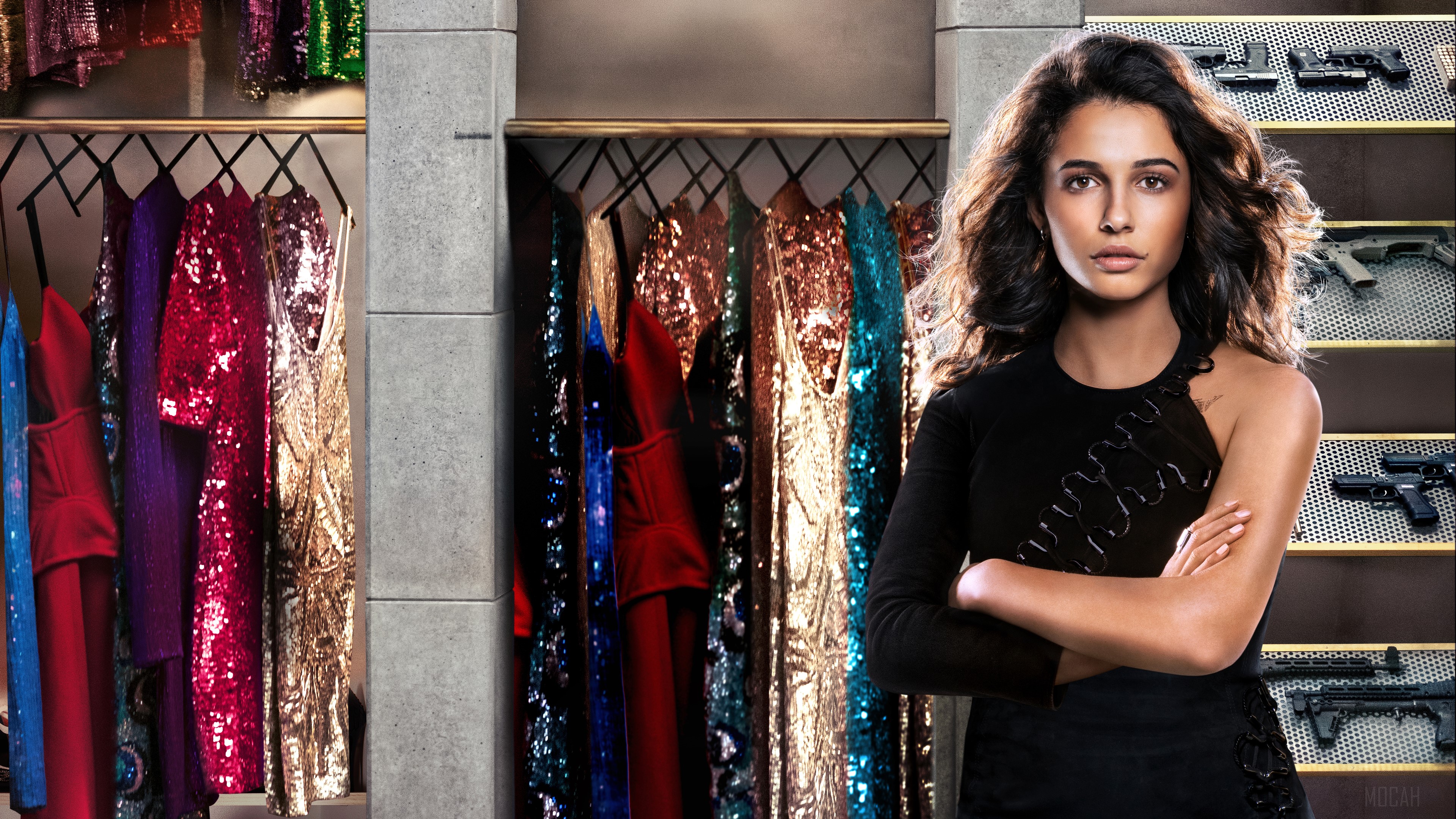 Naomi Scott as Elena Houghlin in Charlie's Angels 4K HD Wallpaper