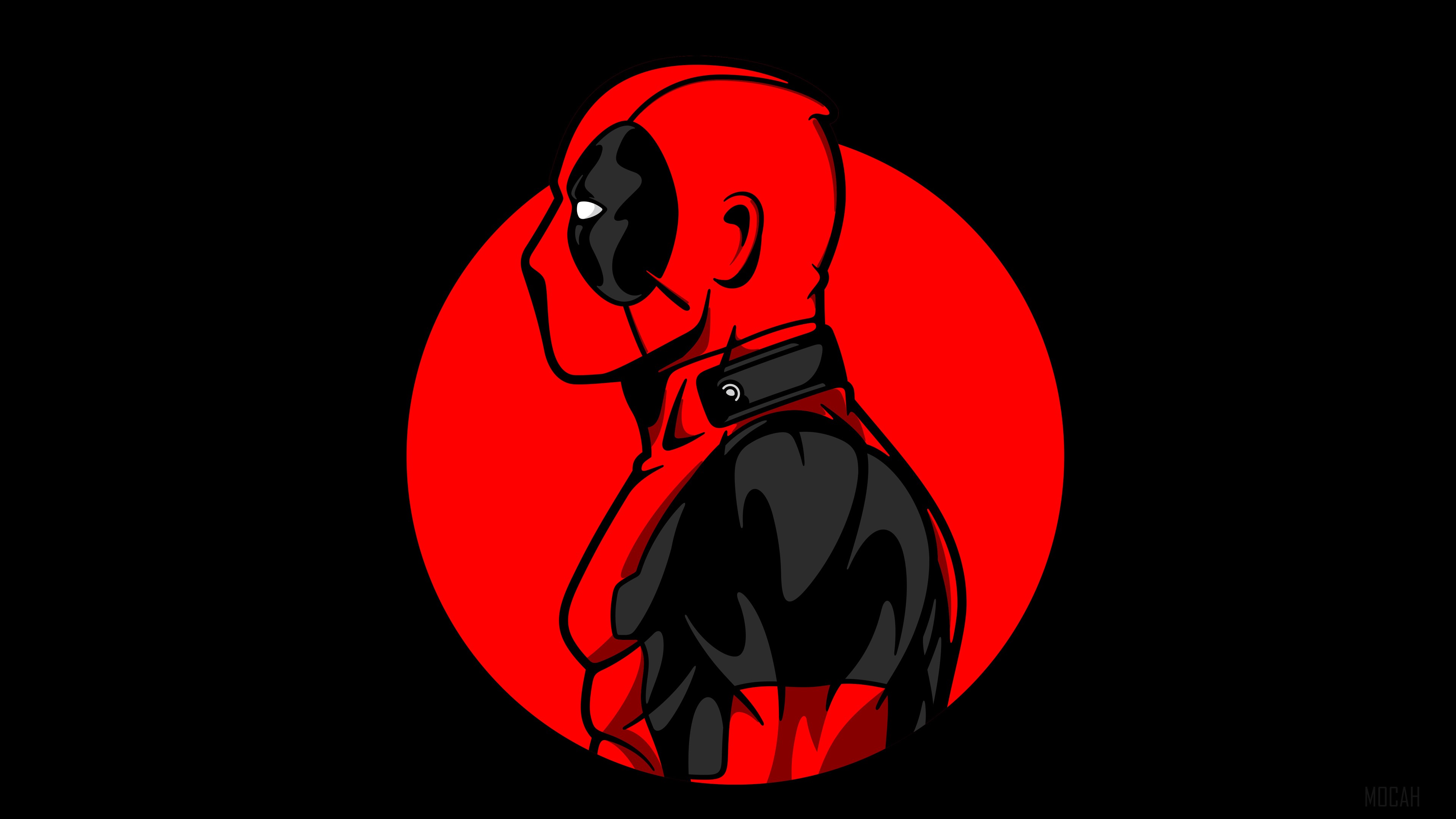 Deadpool Minimal Art 4K HD Wallpaper