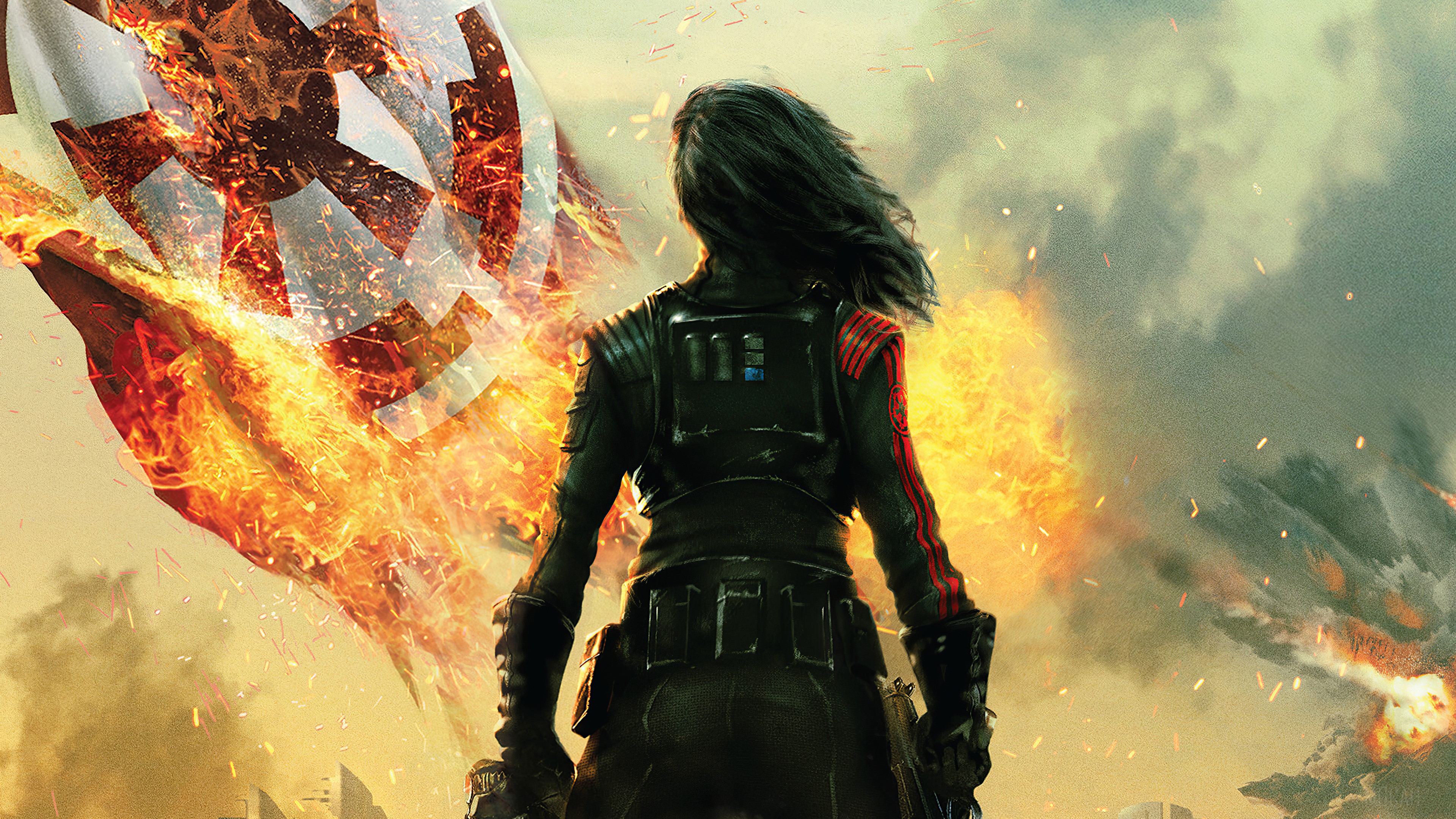Iden Versio from Star Wars Battlefront II Inferno Squad 4K HD Wallpaper