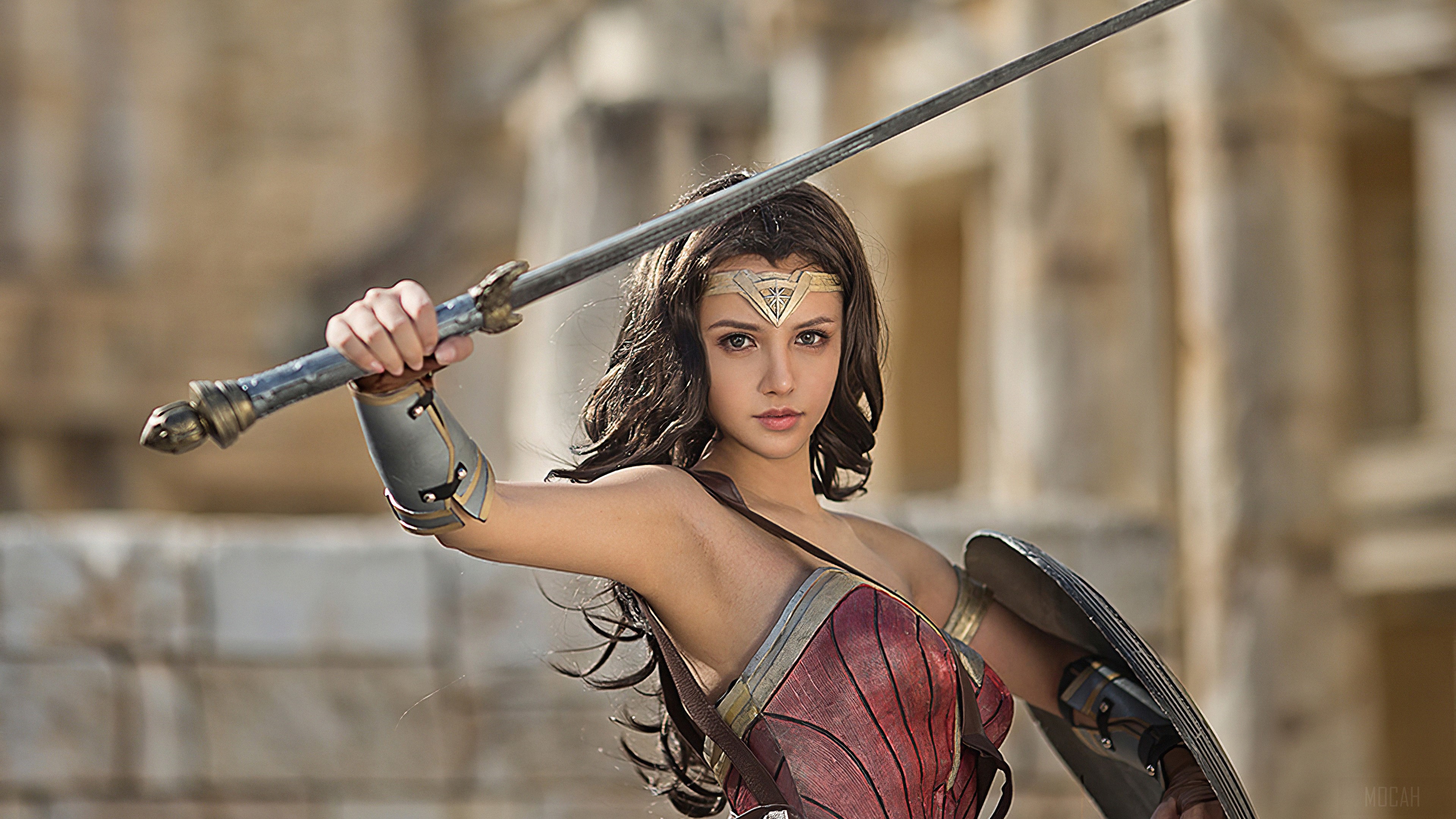 Wonder Woman Cosplay 4K HD Wallpaper