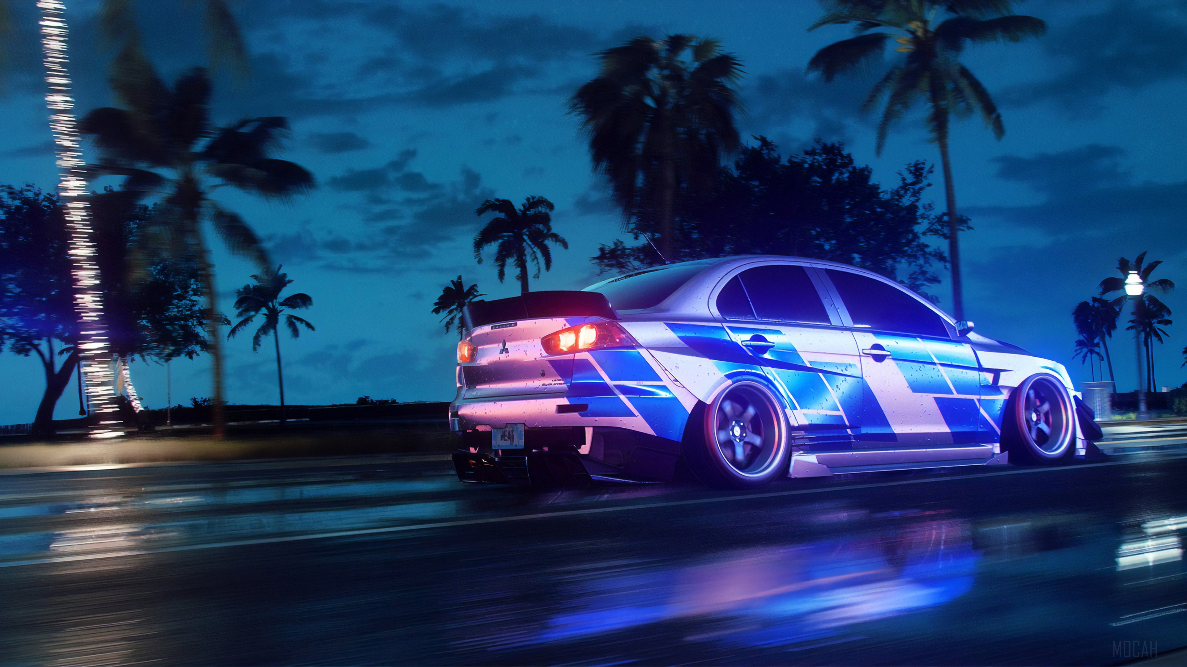 Nfs Heat Mitsubishi Lancer HD Wallpaper