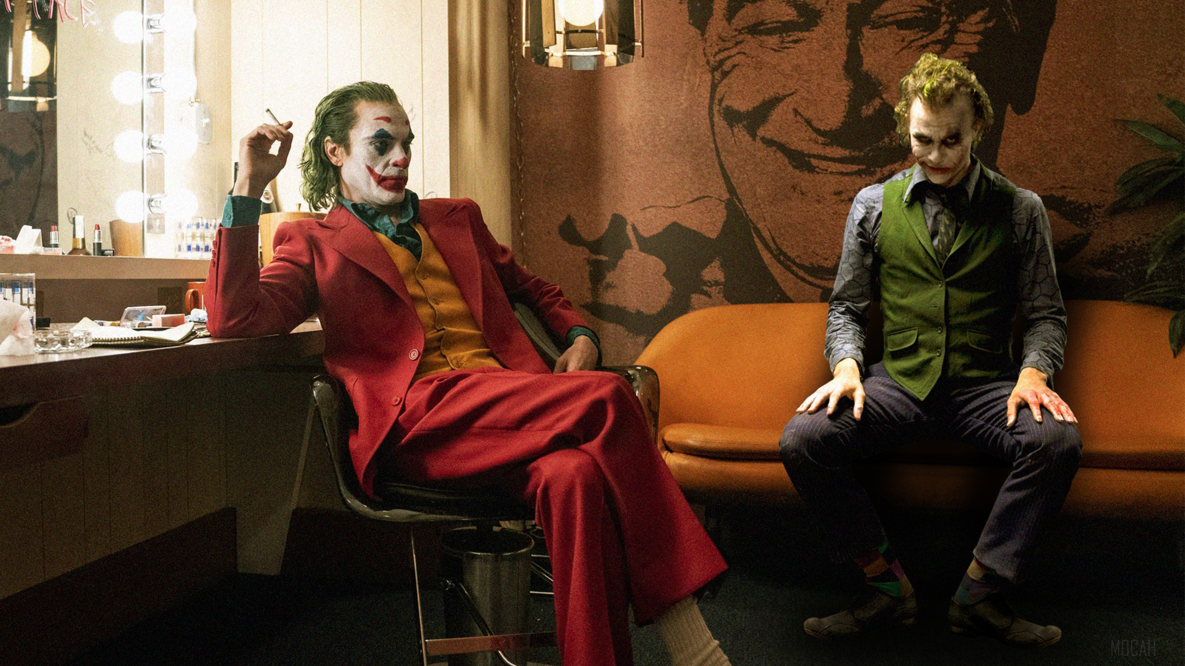 Joker And Heath Ledger Art HD Wallpaper