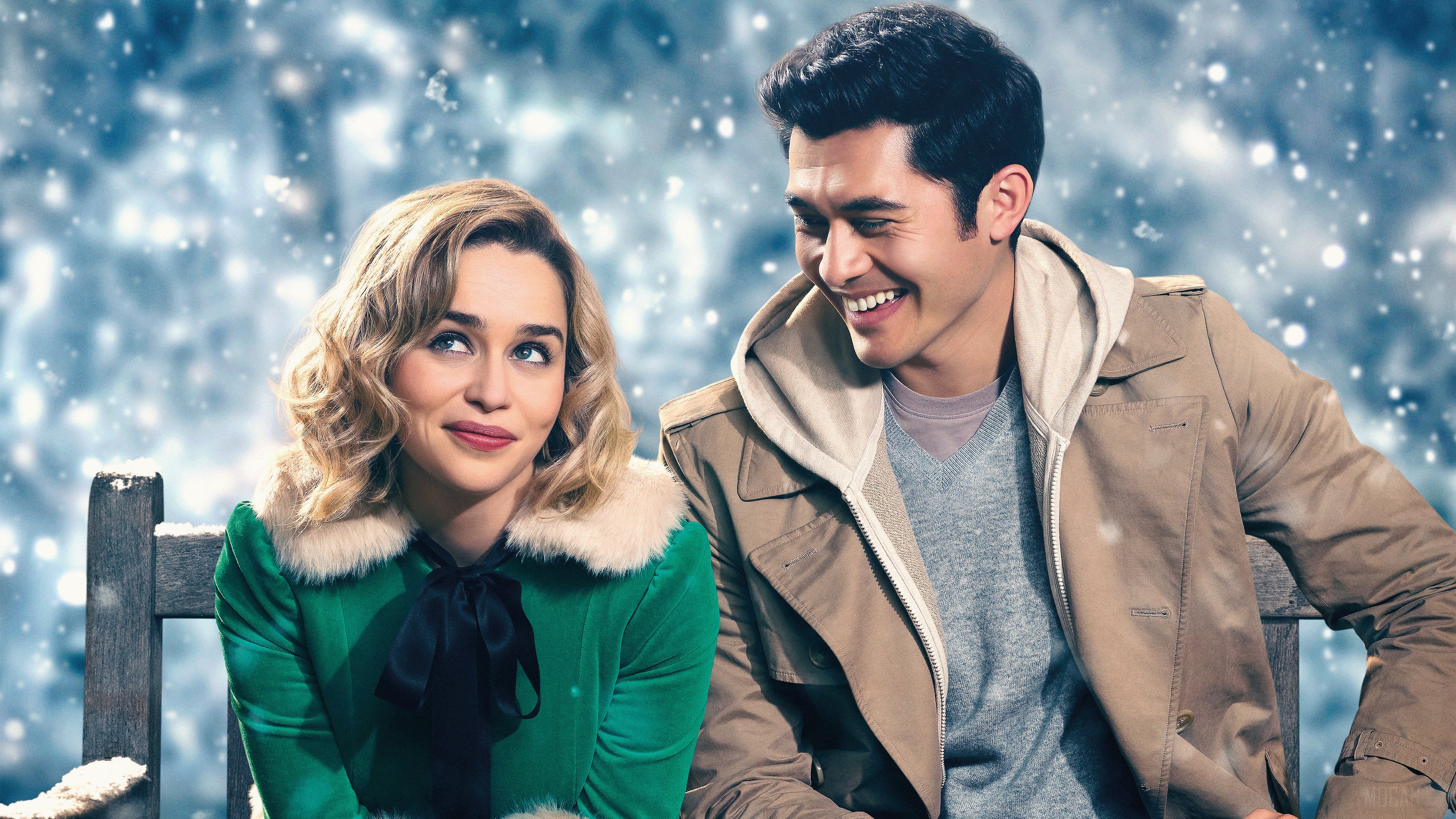 Emilia Clarke and Henry Golding from Last Christmas 4K HD Wallpaper
