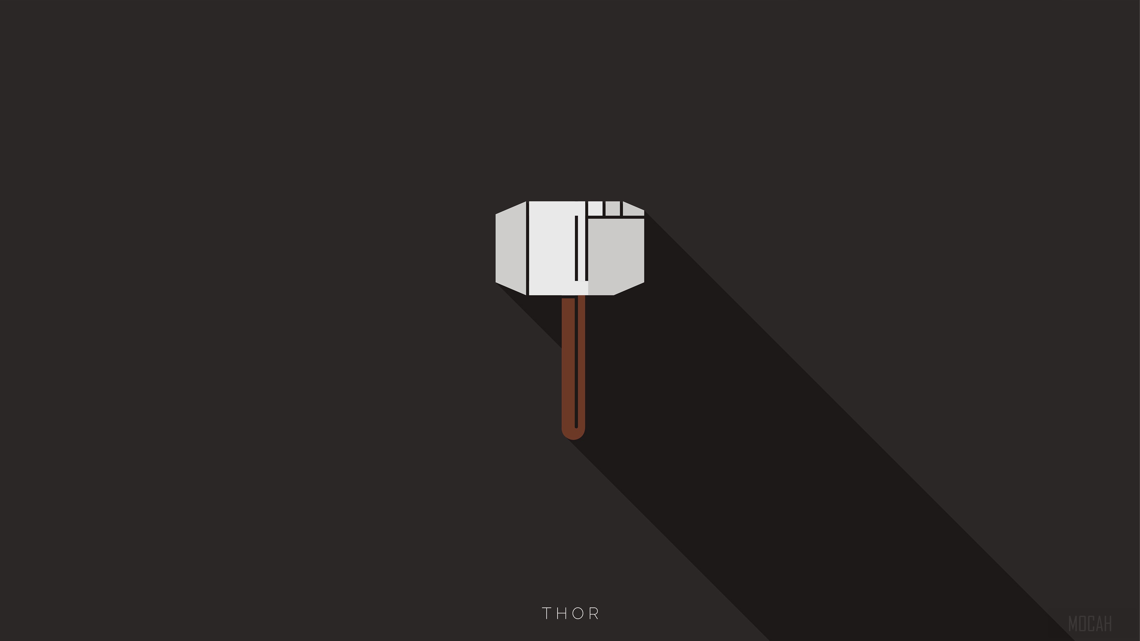 Thor's Hammer Mjolnir 4K HD Wallpaper
