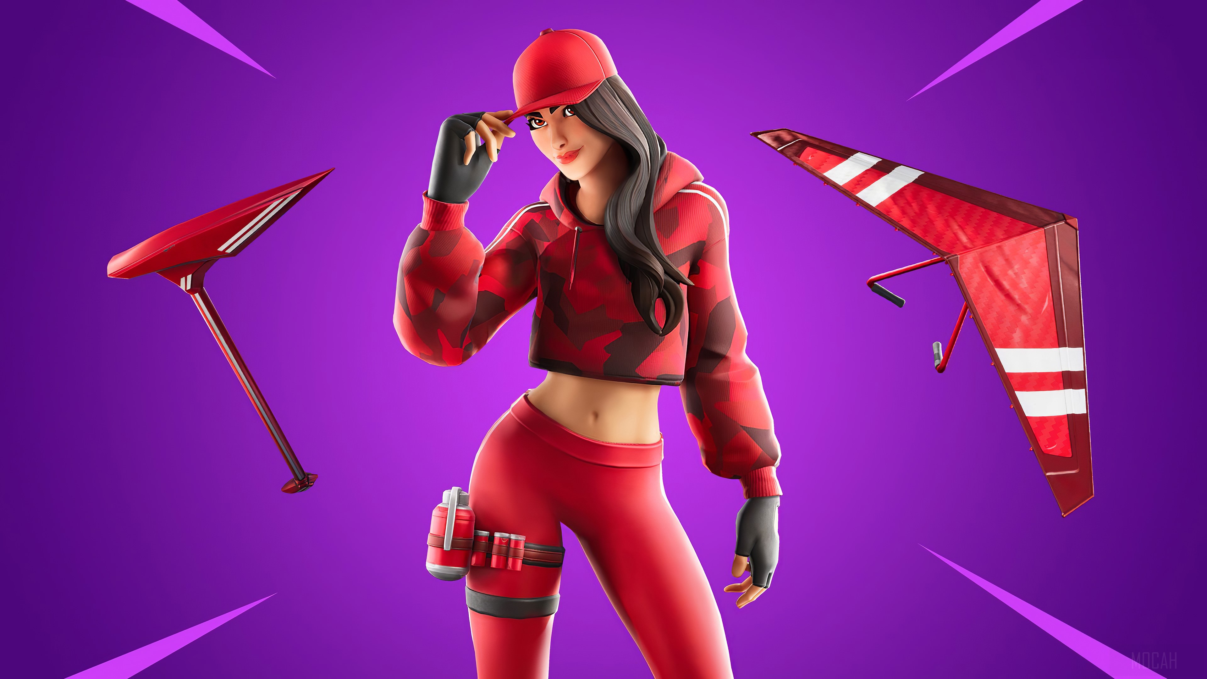 Fortnite Chapter 2 Ruby Outfit HD Wallpaper