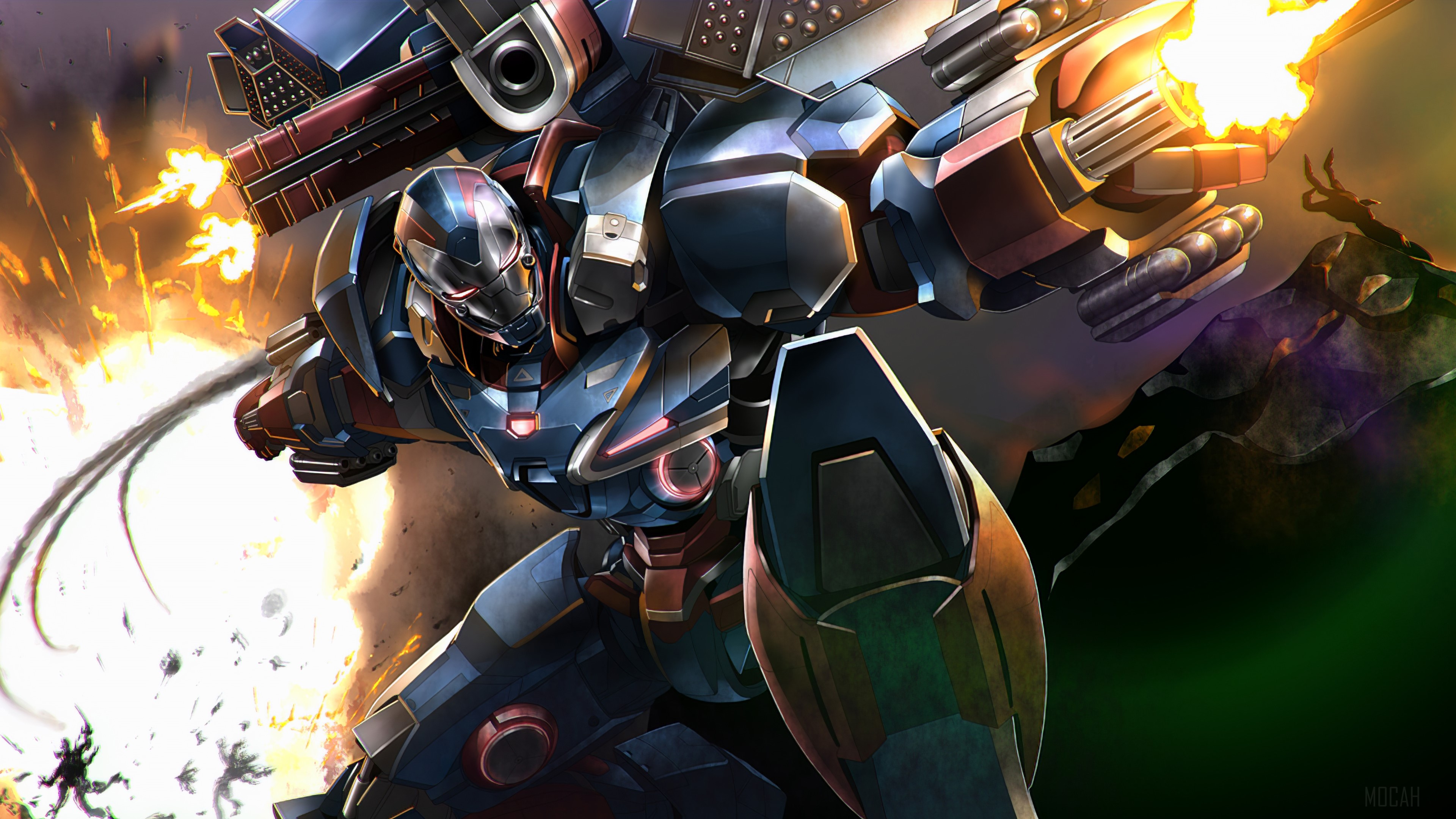 War Machine Mecha HD Wallpaper
