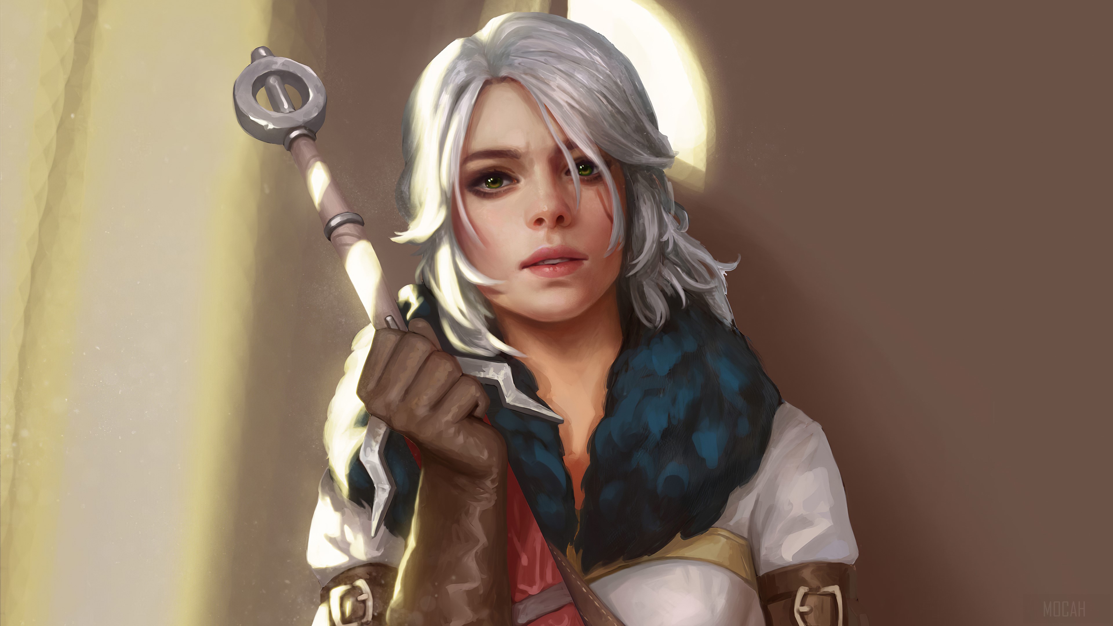 Ciri from The Witcher 3 Game 4K HD Wallpaper