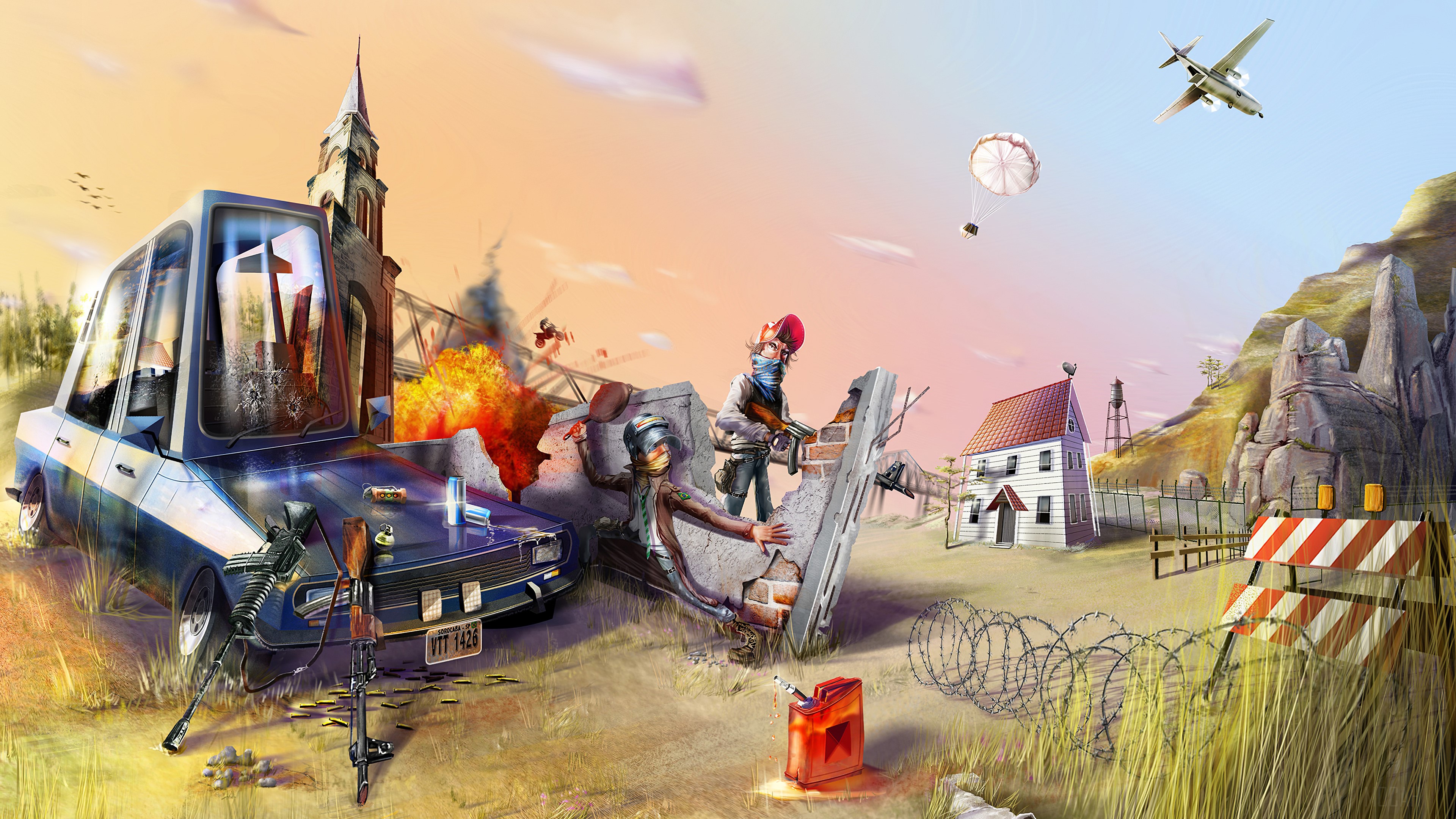 Pubg Artwork 4K HD Wallpaper
