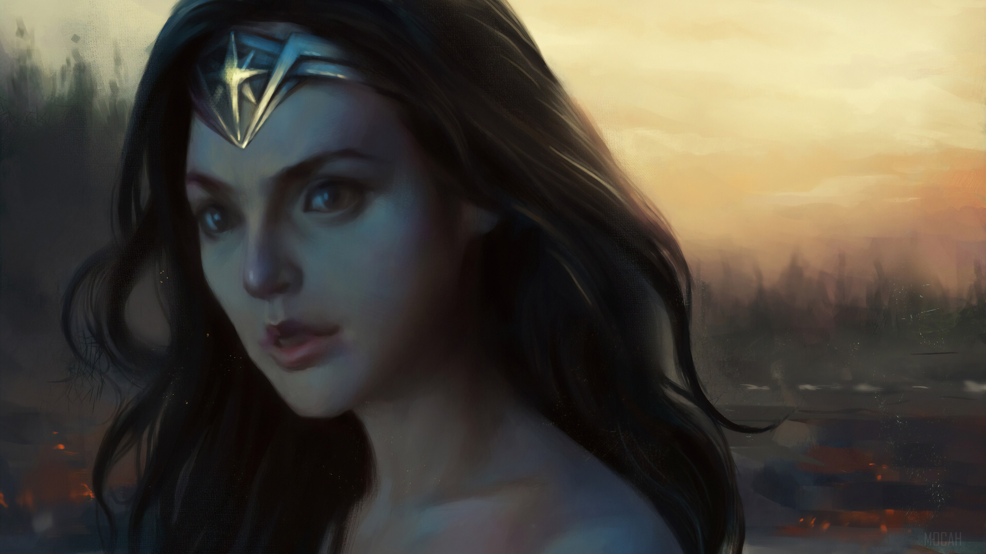 Wonder Woman Art HD Wallpaper