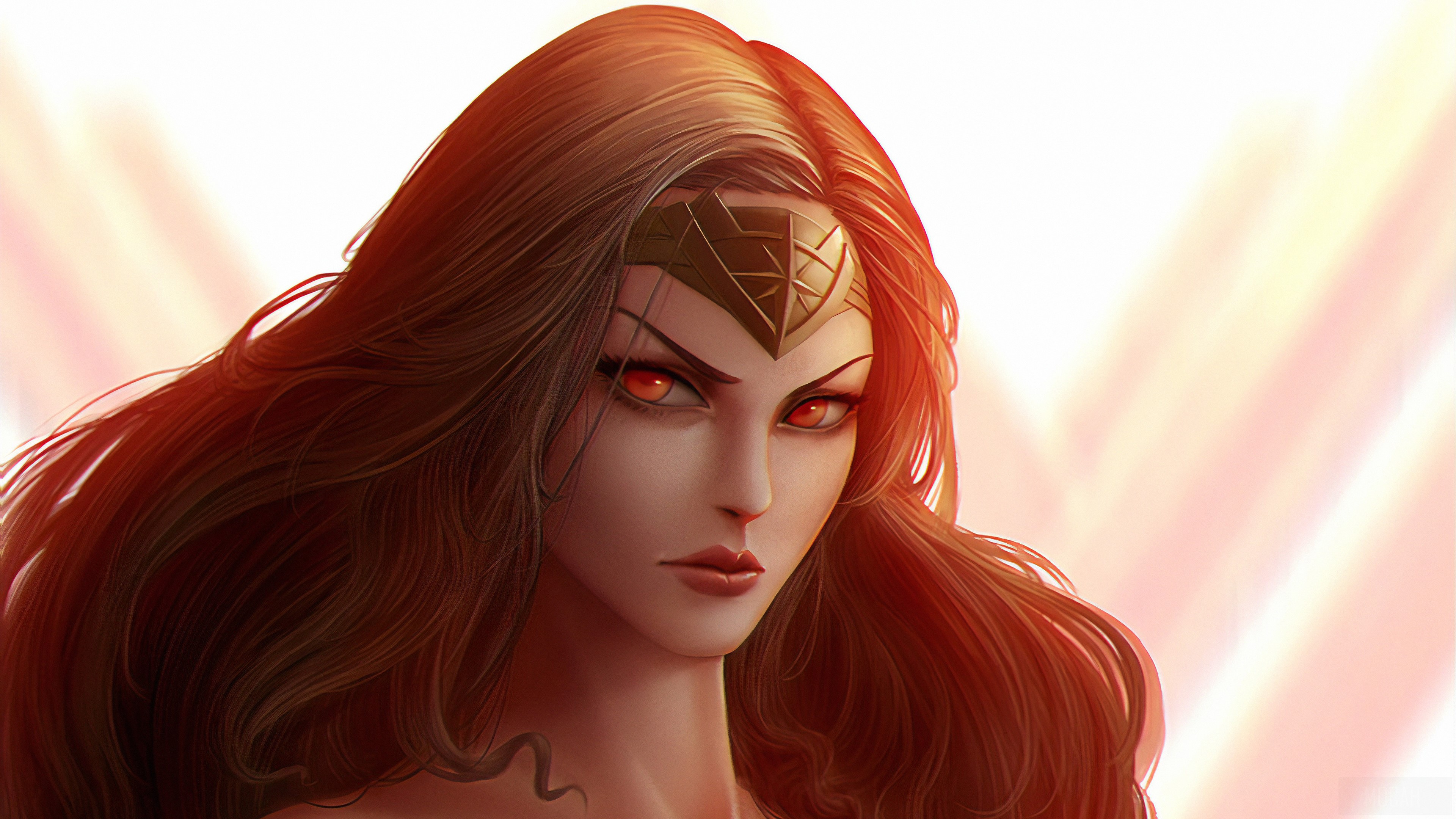 Wonder Woman in Anger 4K HD Wallpaper