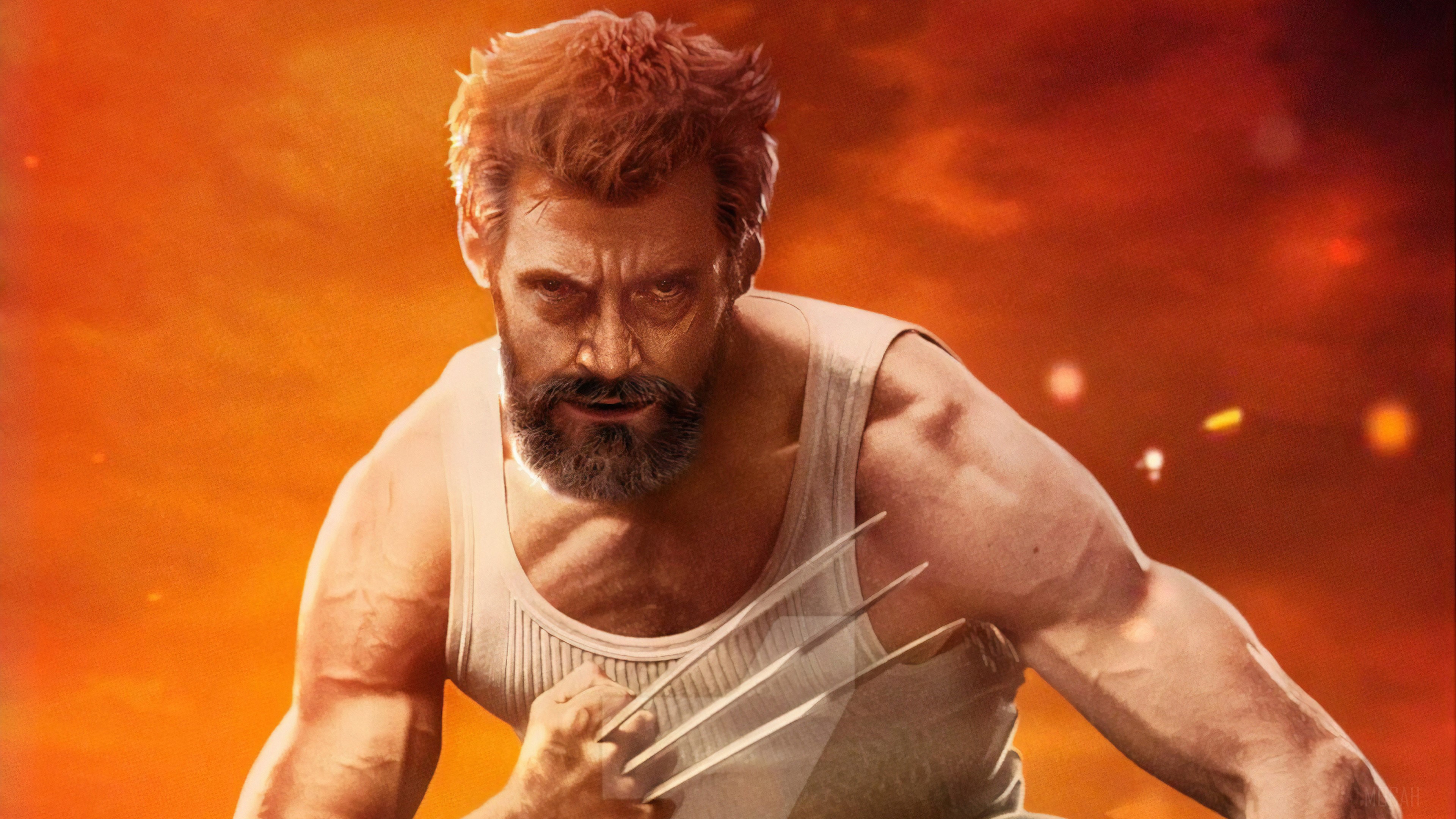 Logan with Claws 4K HD Wallpaper
