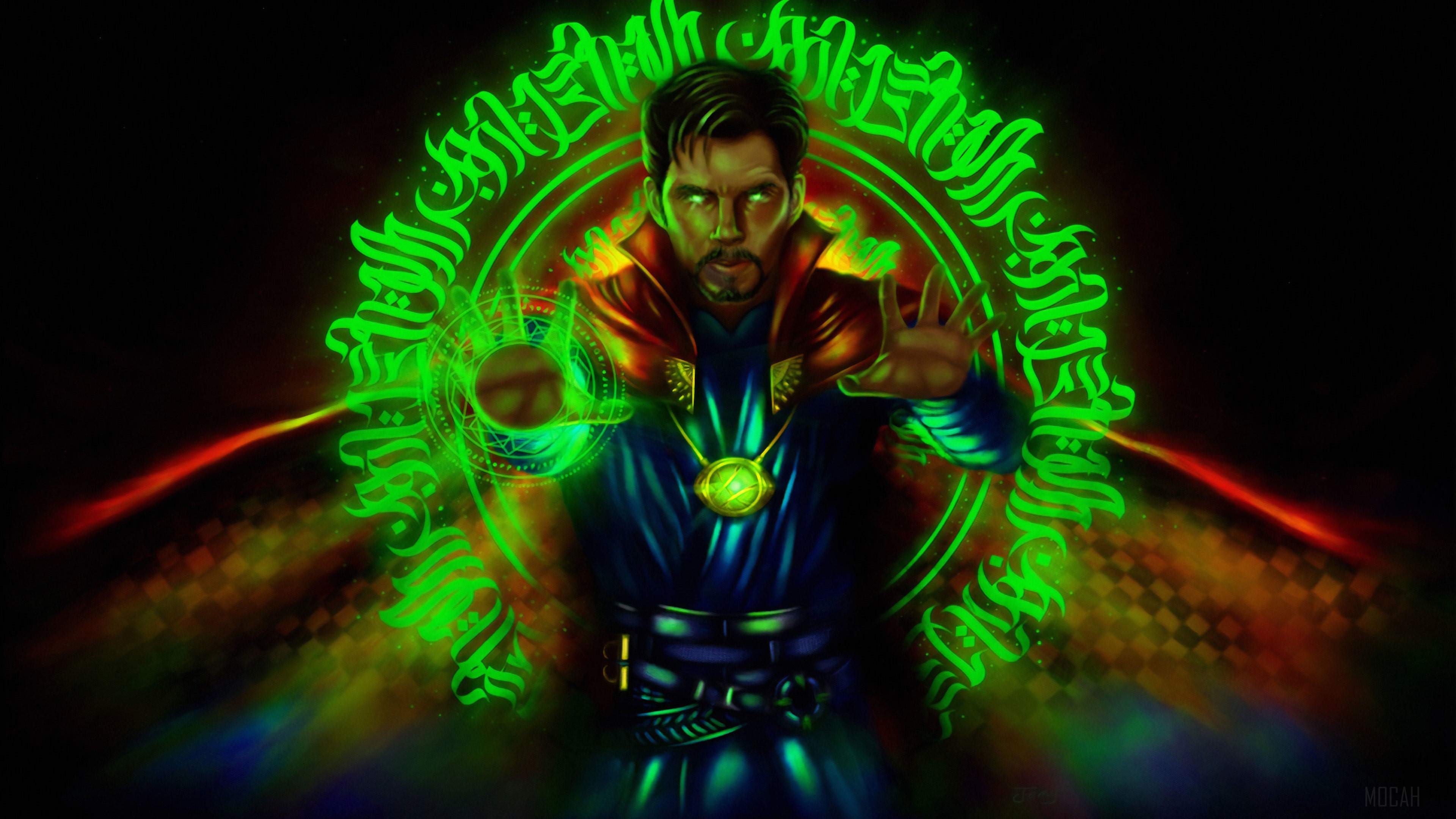 Doctor Strange casting a spell 4K HD Wallpaper