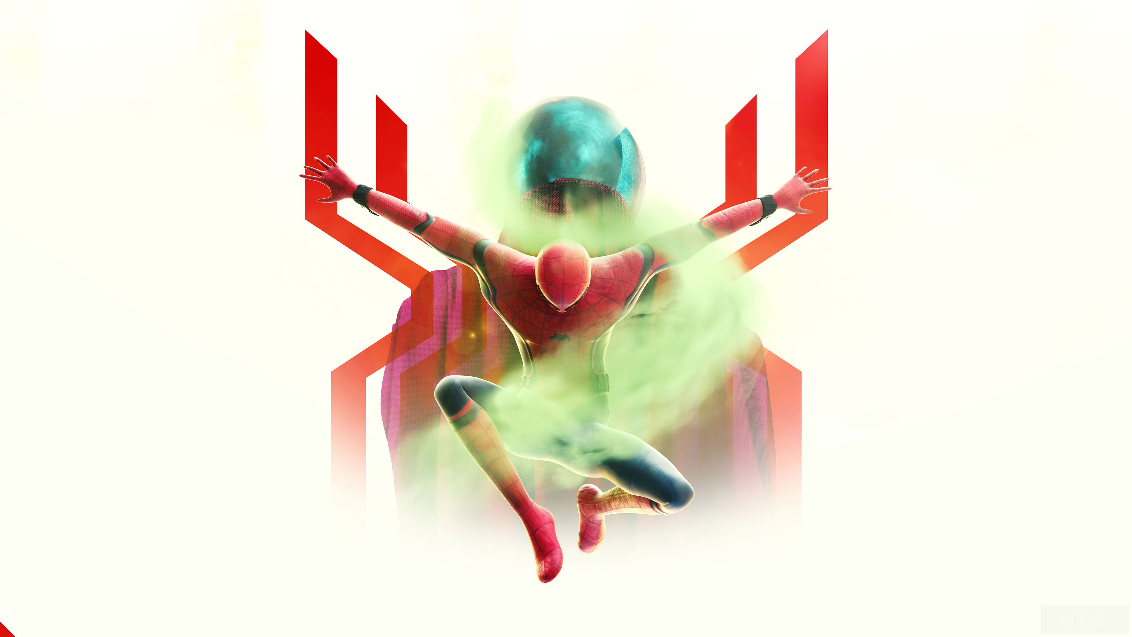 Spider-Man and Mysterio Art 4K HD Wallpaper